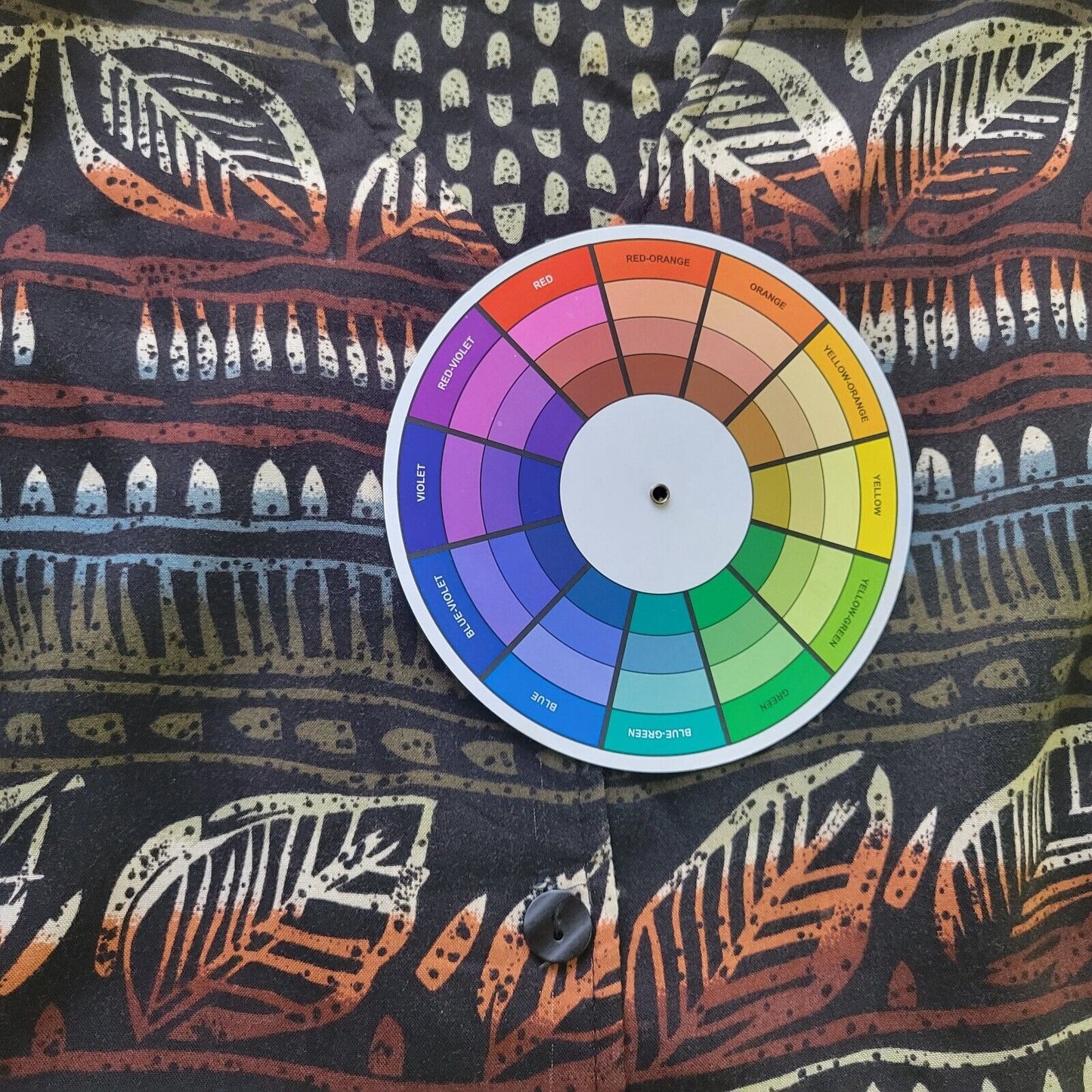 Sag Harbor Women Top 2X Plus Short Sleeve Black Geometric Button Up Office Rayon