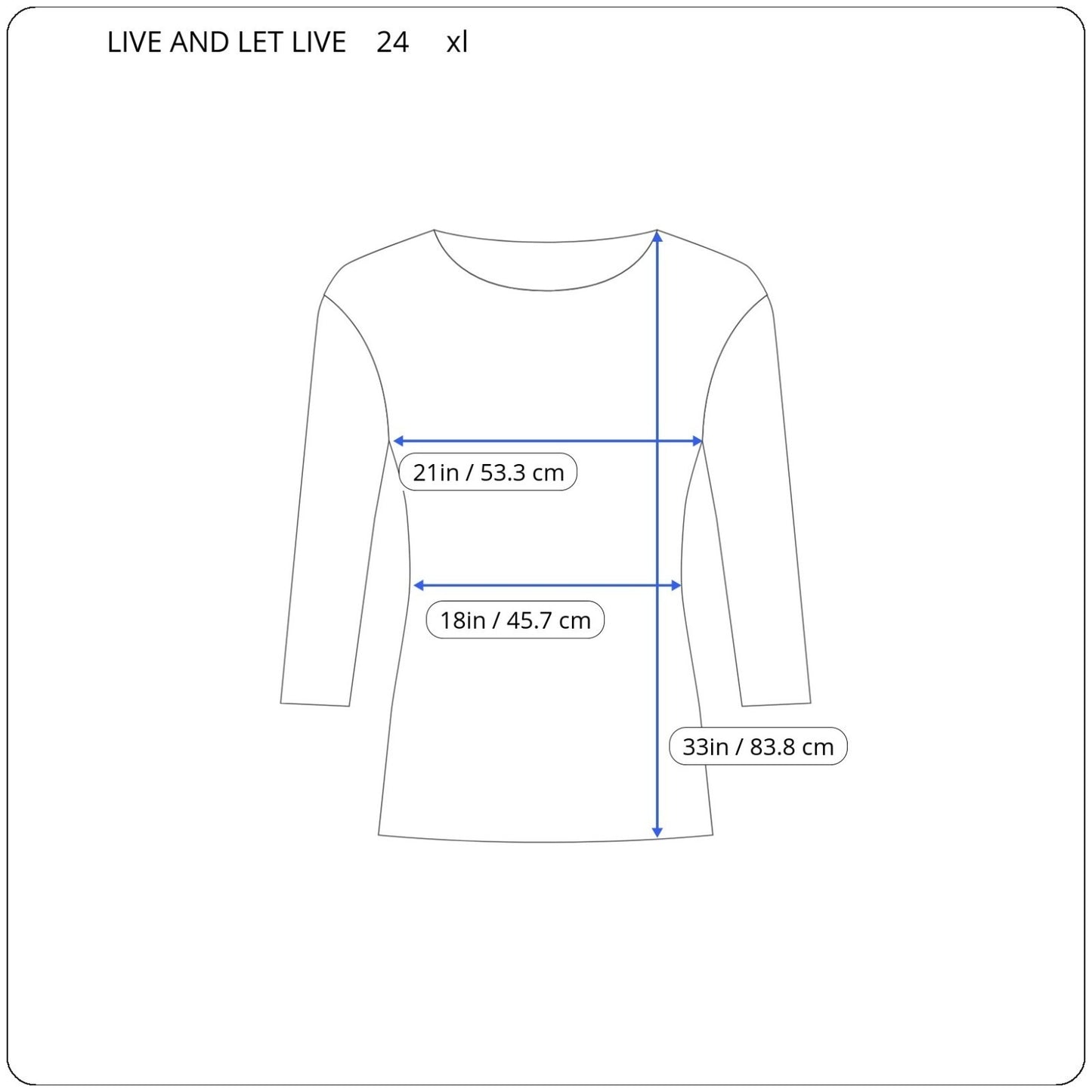 Live Let Live Womens Top XL Tunic Cinched 3/4 Sleeve Purple Laser Cut Shark Bite