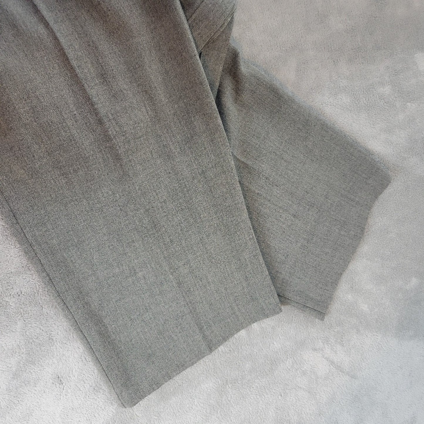 Kim Rogers Womens Pants 18W Plus Straight Leg Gray Zip Fly Poly Blend Career
