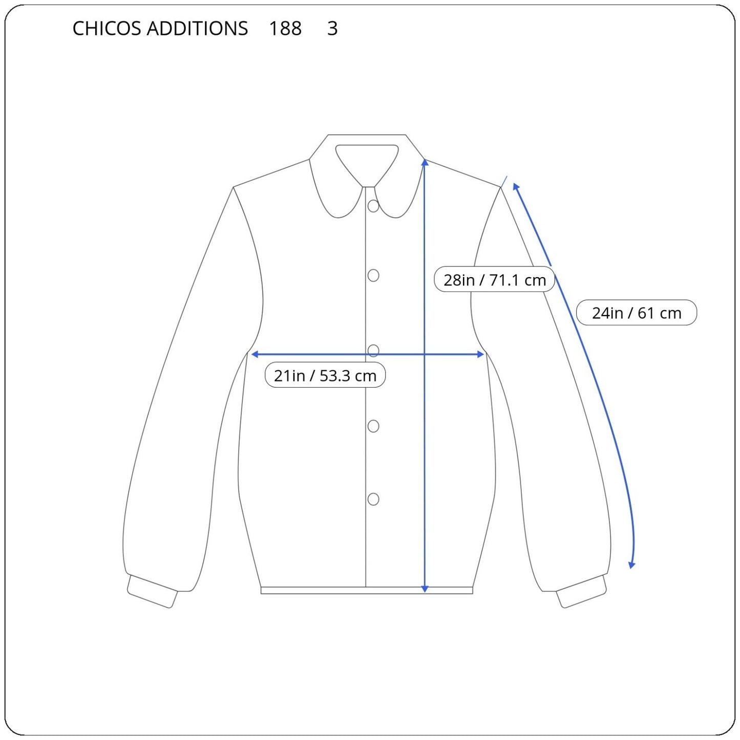 Chicos Additions Womens Top 3 Standard XL Blue Chambray Pockets Cotton Pleated