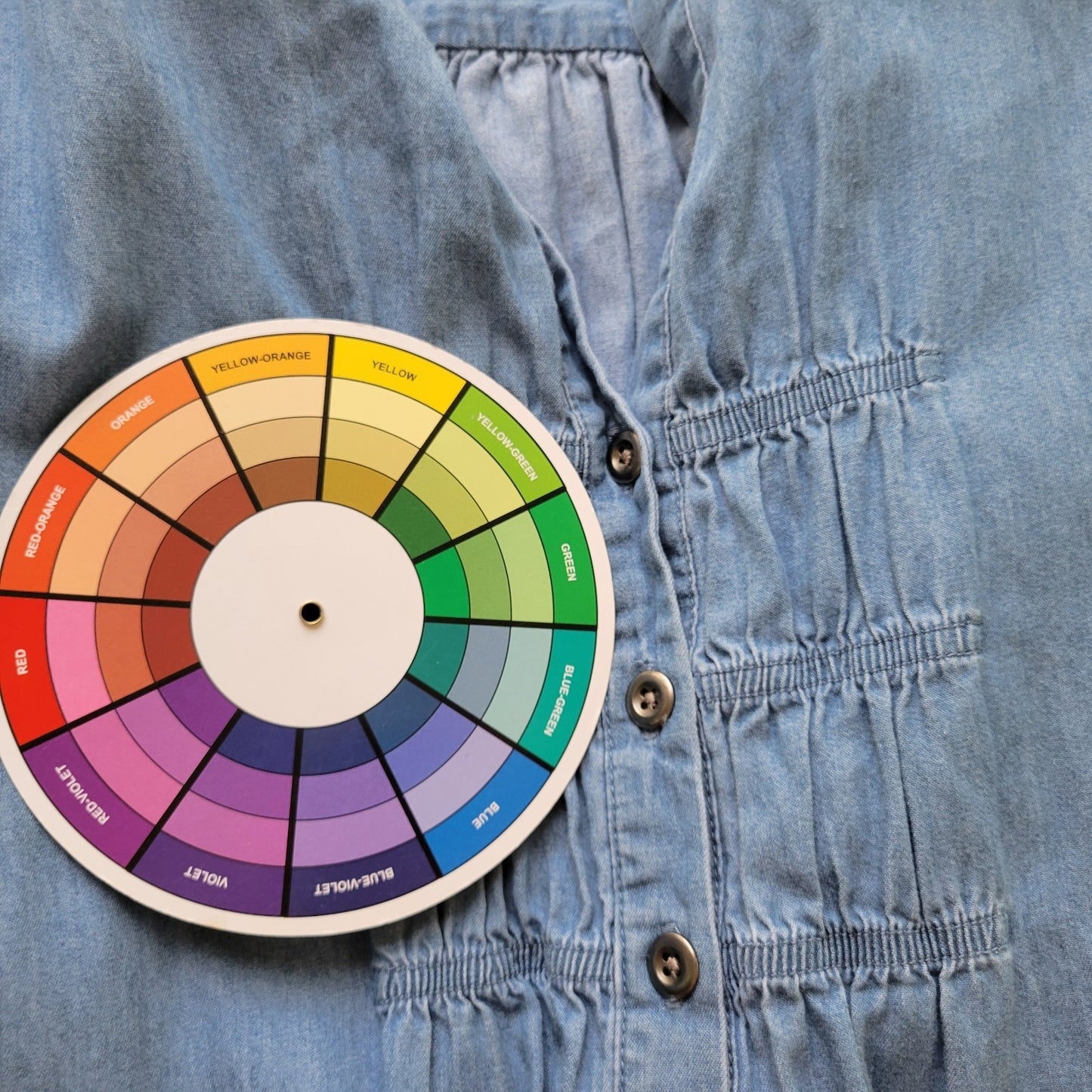 Chicos Additions Womens Top 3 Standard XL Blue Chambray Pockets Cotton Pleated