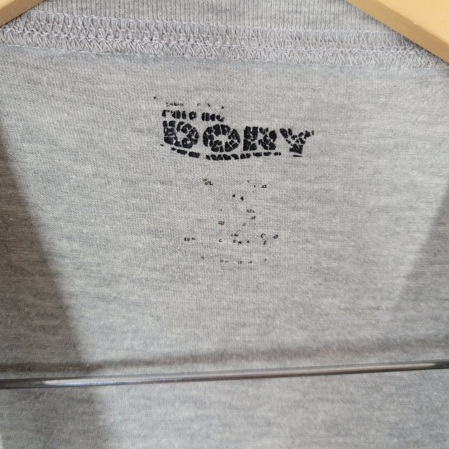 Disney Pixar Finding Dory Womens Pajama Top 1X Plus Gown Gray Cotton Blend Comfy