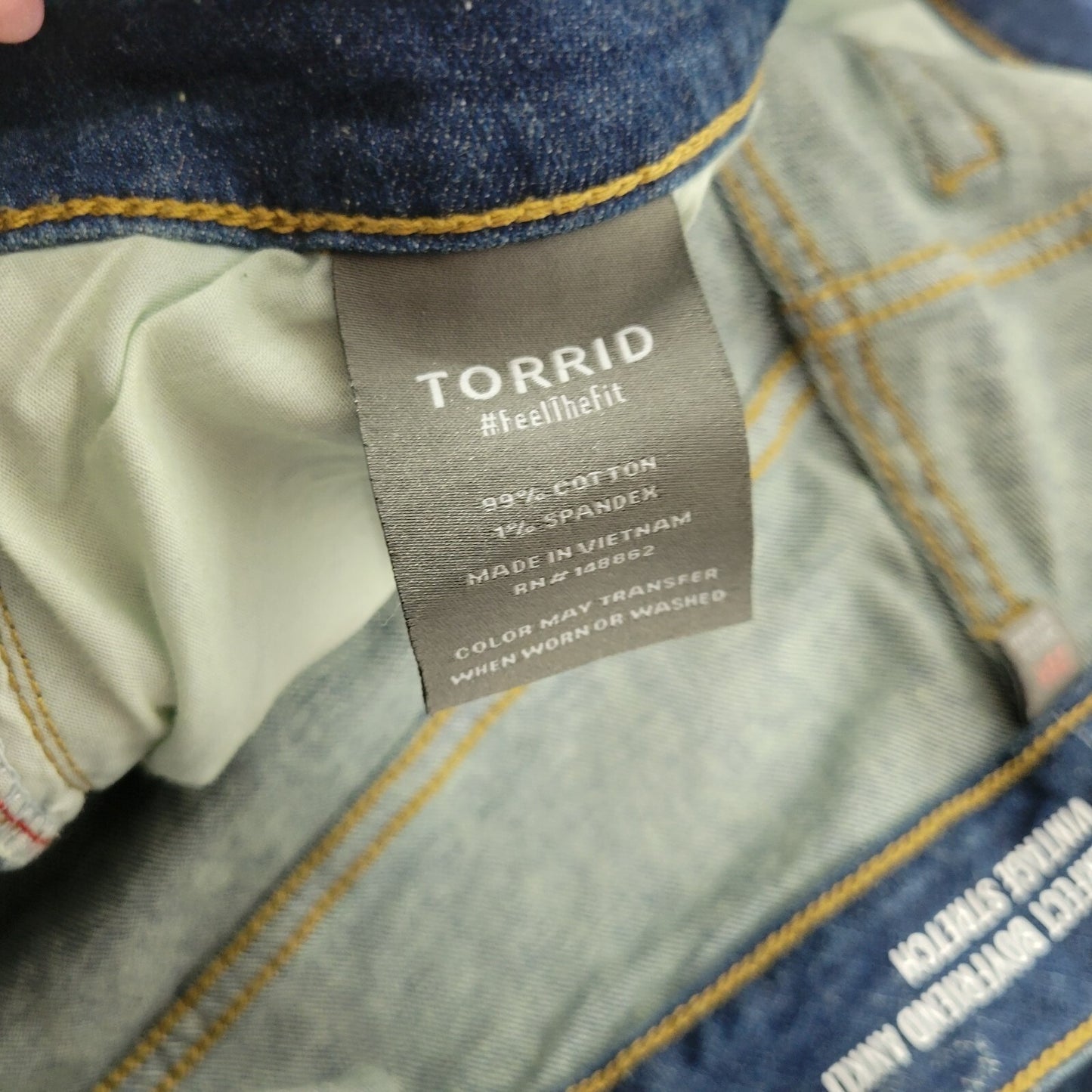 Torrid Womens Jeans 26R Plus  Feel the Fit Perfect Ankle Boyfriend Medium Blue