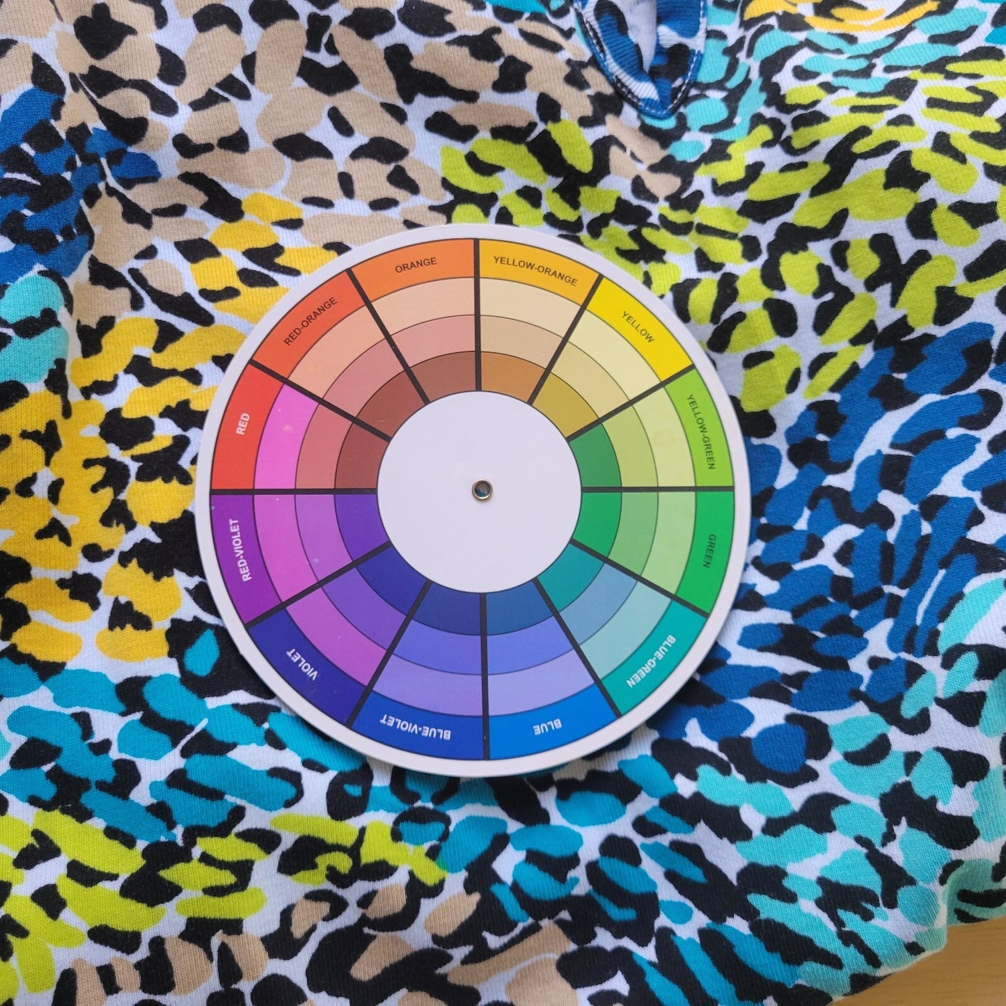 Rafaella Studio Women Top 2X Plus Knit 3/4 Sleeve Blue Watercolor Cotton Keyhole