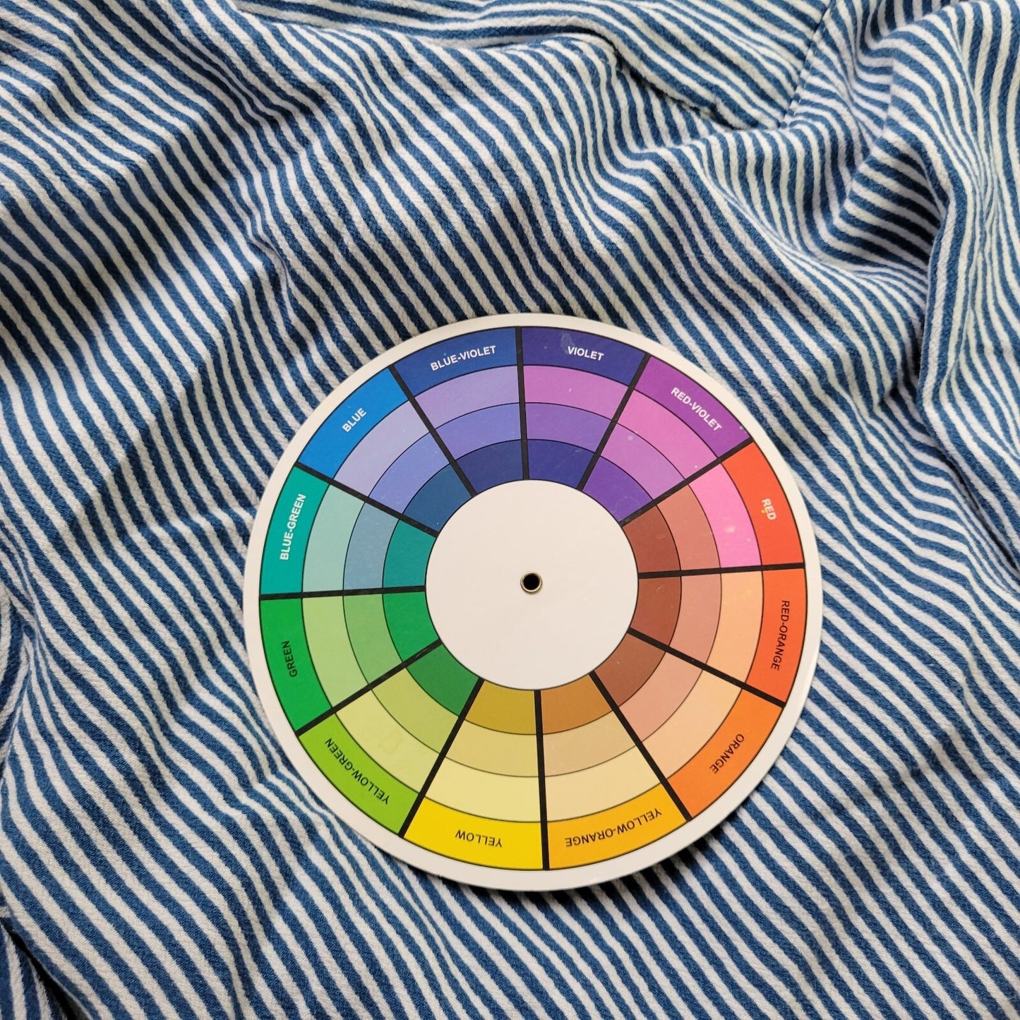 St Johns Bay Womens Top 0X Plus 3/4 Sleeve Blue Stripe Casual Lightweight Rayon