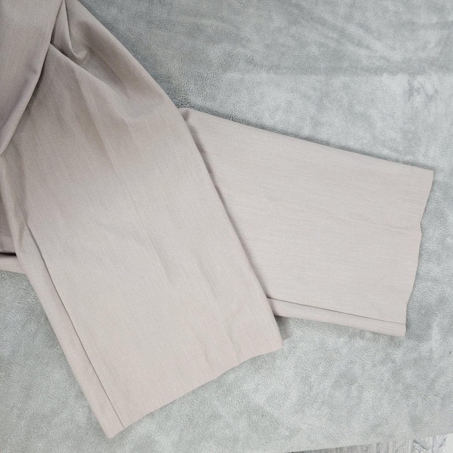 Worthington Curvy Fit Womens Pants 18 Plus Boot Cut Beige Zip Fly Poly Blend