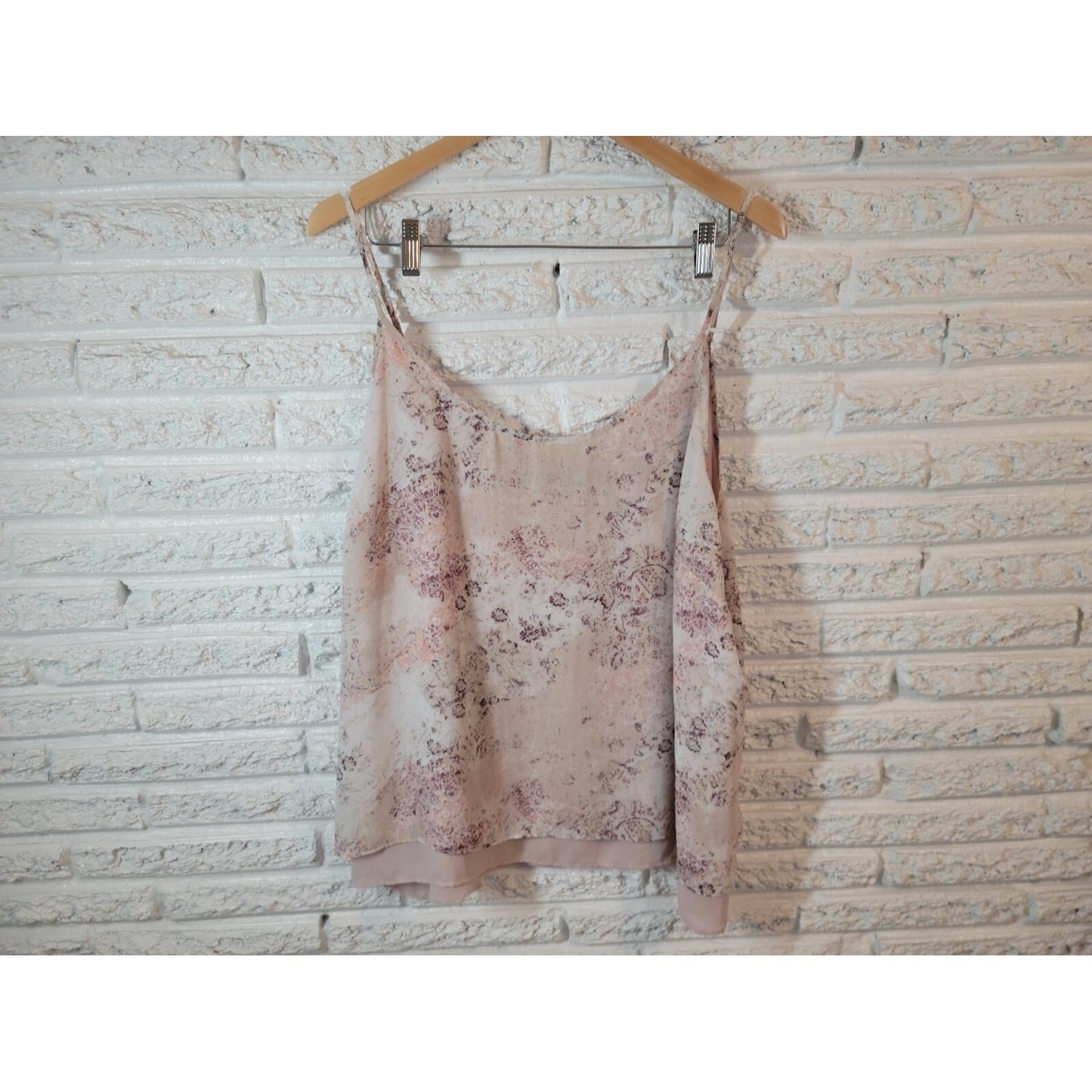 Maurices Women Top 3 3X Plus Camisole Tank Polyester Adjustable Spaghetti Floral