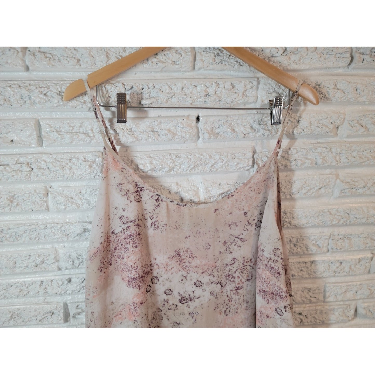 Maurices Women Top 3 3X Plus Camisole Tank Polyester Adjustable Spaghetti Floral