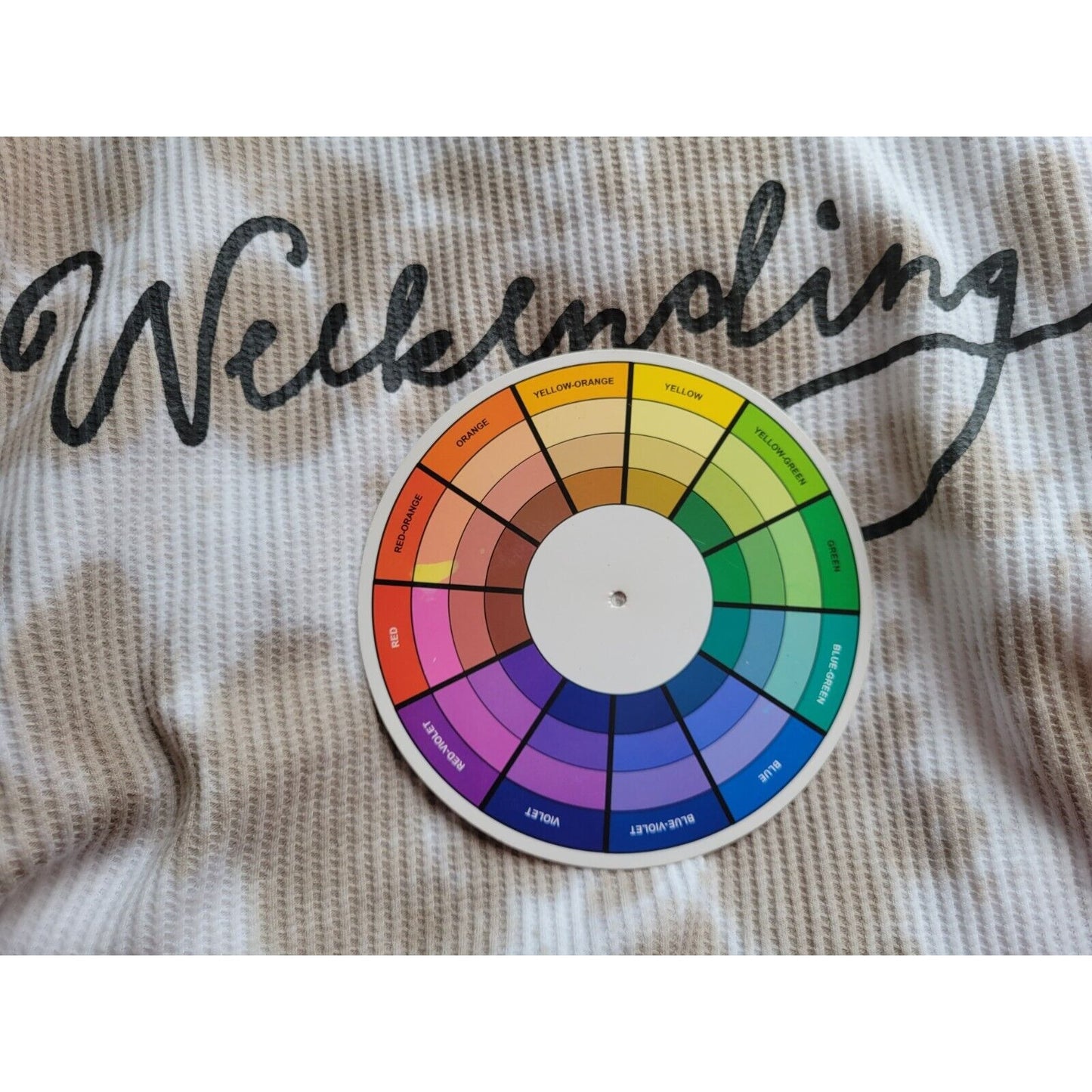 Terra Sky Womens Sweater 1X Weekending Tan Watercolor Lightweight Waffle Knit