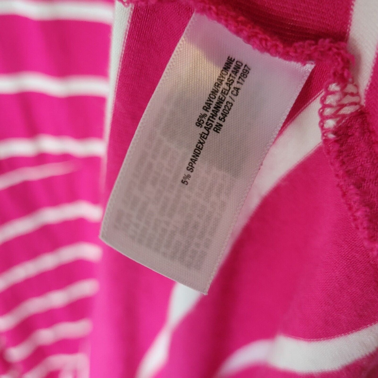 Old Navy Womens Dress 3X Plus Cap Sleeve Pink Stripe Scoop Neck Rayon Blend