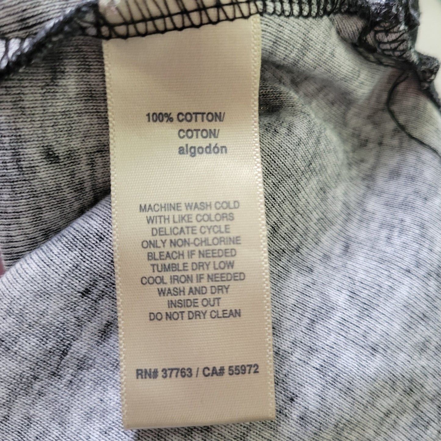 Rafaella Womens Top Extra Large 3/4 Sleeve Knit Pink Black Floral Cotton Comfy