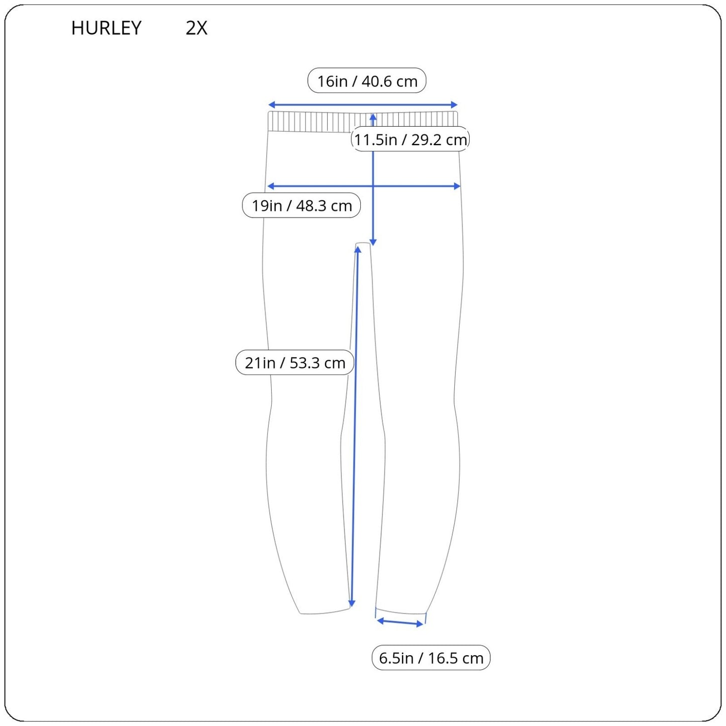 Hurley Womens Pants 2X Plus Leggings Capri Compression Black Lightweight Active