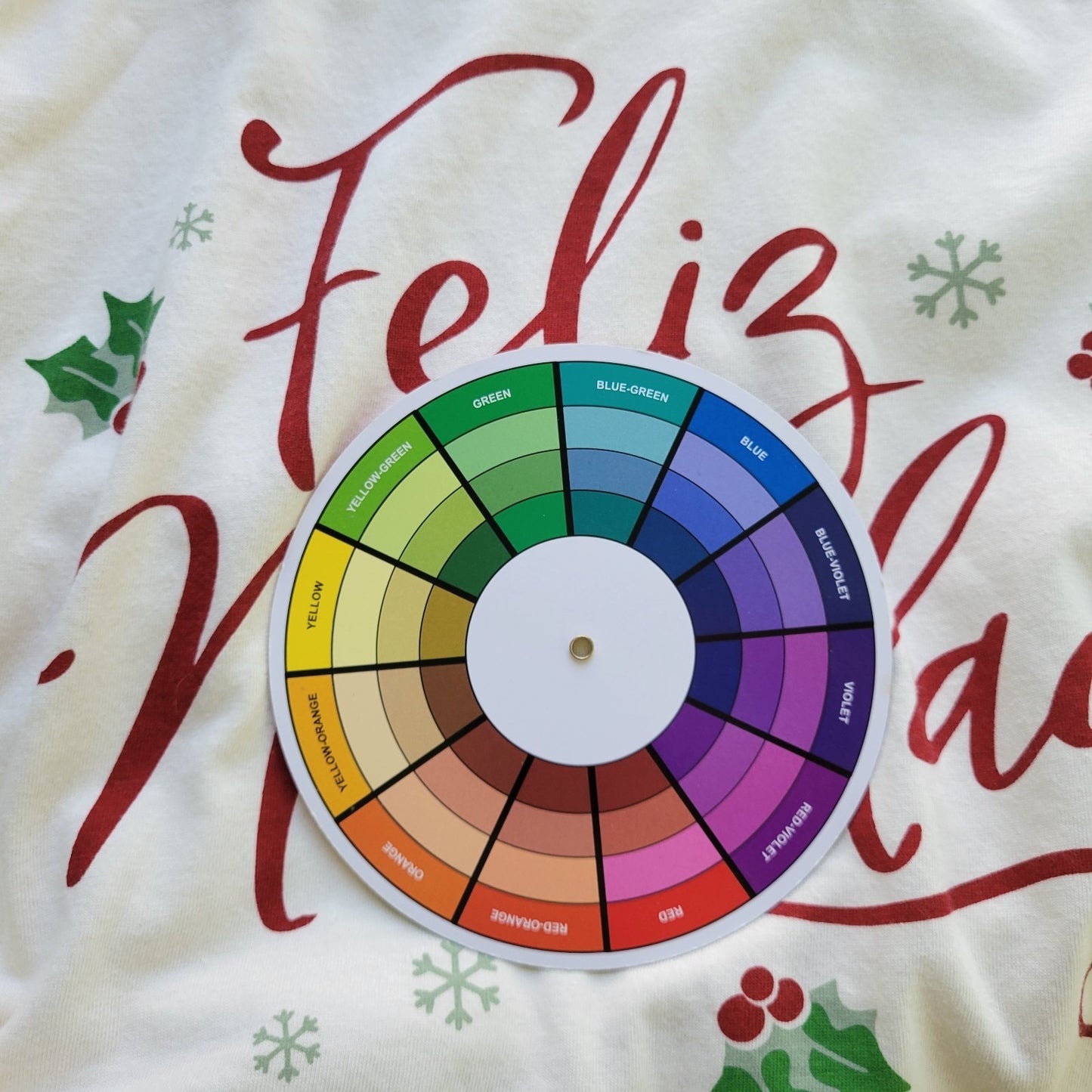 Christmas Zoe Liv Womens Top XXL Plus Tee White Feliz Navidad Cotton Blend Comfy