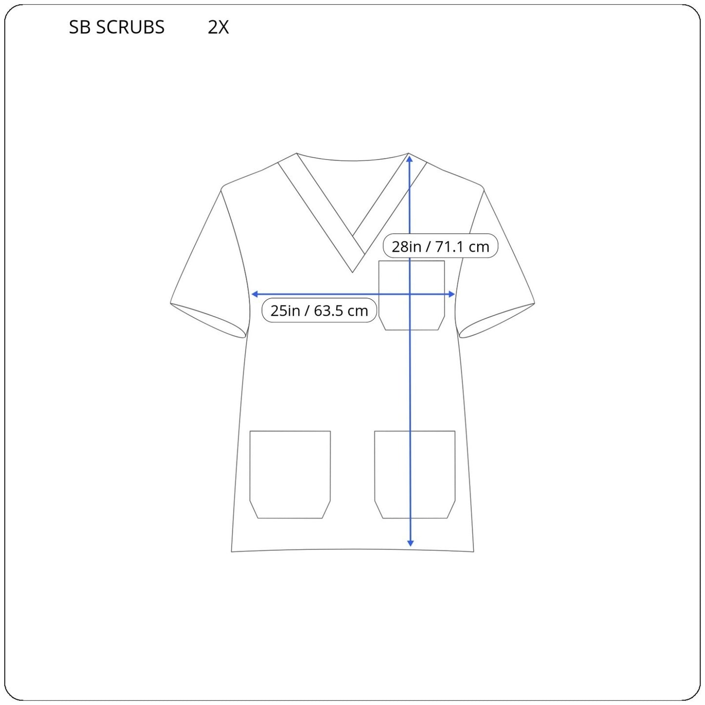 SB Scrubs Unisex Top 2X Plus Short Sleeve Butterflies Pocket Black Floral Cotton