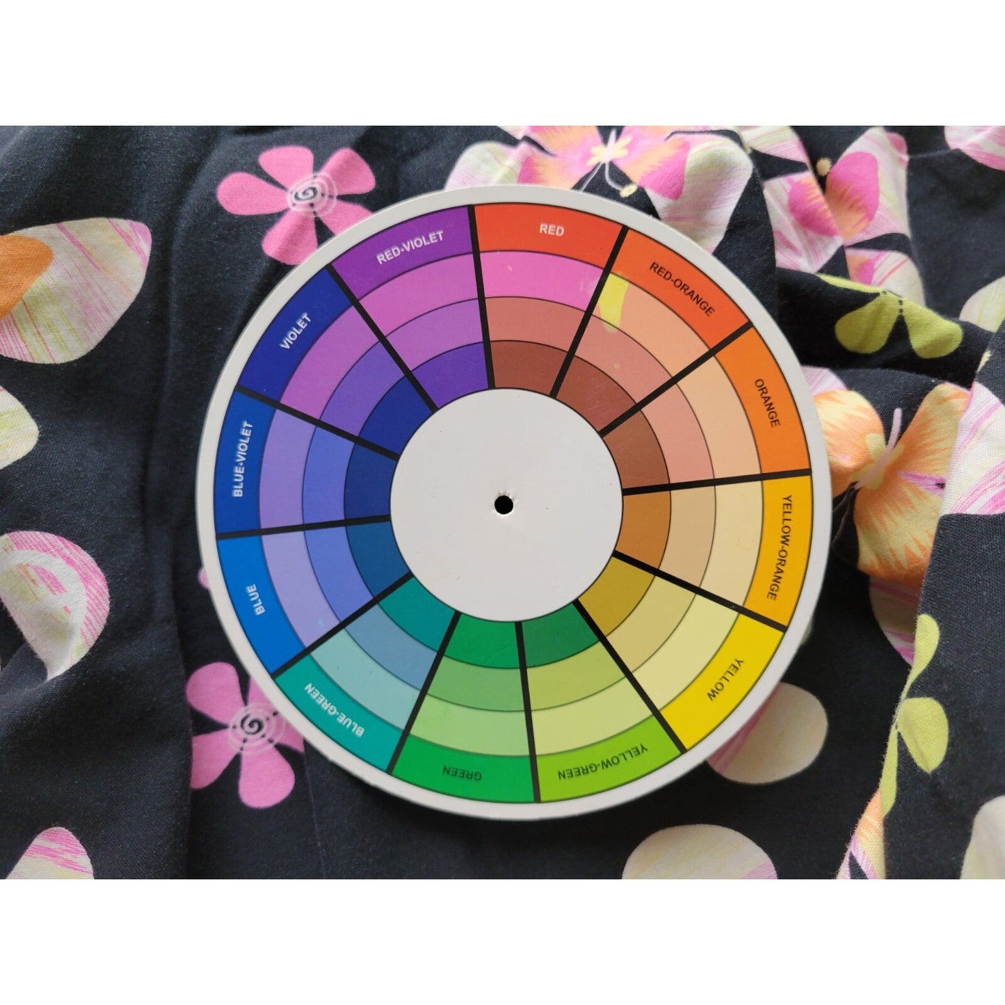 SB Scrubs Unisex Top 2X Plus Short Sleeve Butterflies Pocket Black Floral Cotton