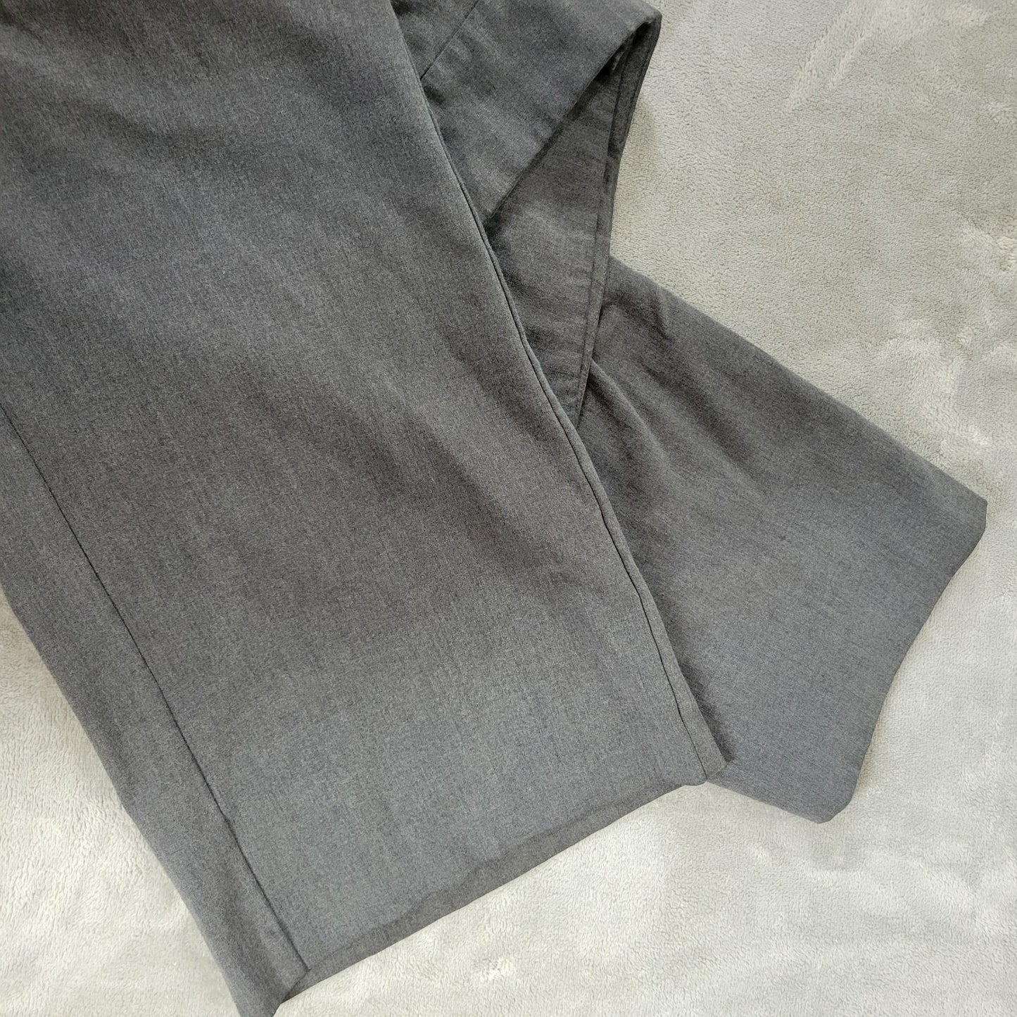 Sag Harbor Womens Pants 24W Plus Career Dress Zip Gray Poly Blend Office Comfy