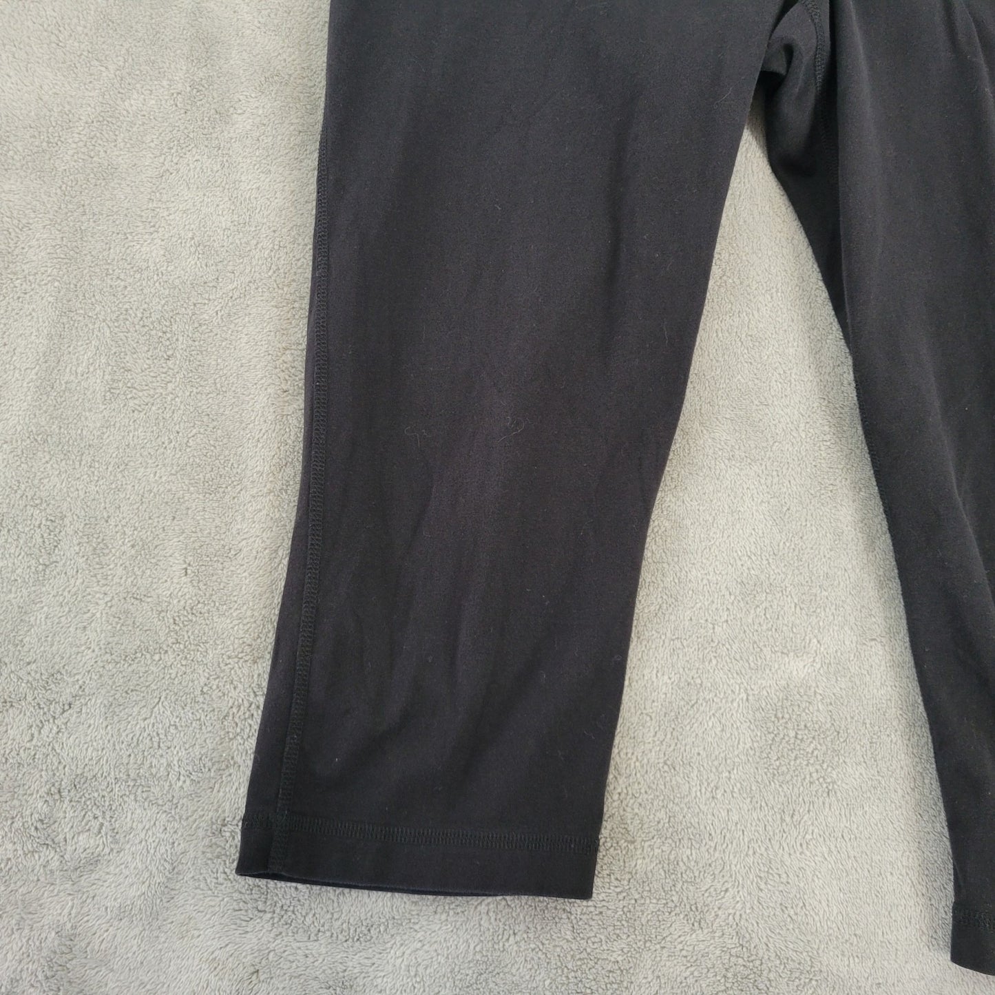 Ideology Womens Leggings Extra Large XL Pull On Black Cotton Blend Activewear