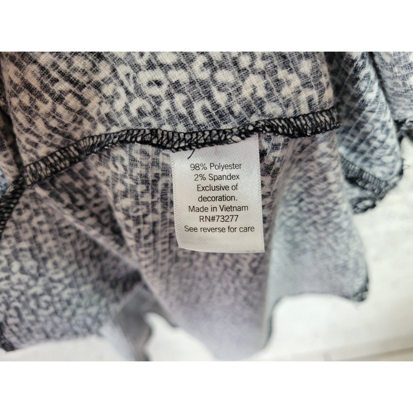 Nine West Womens Dress Extra Large Mini Fit Flare Black Animal Print Pockets