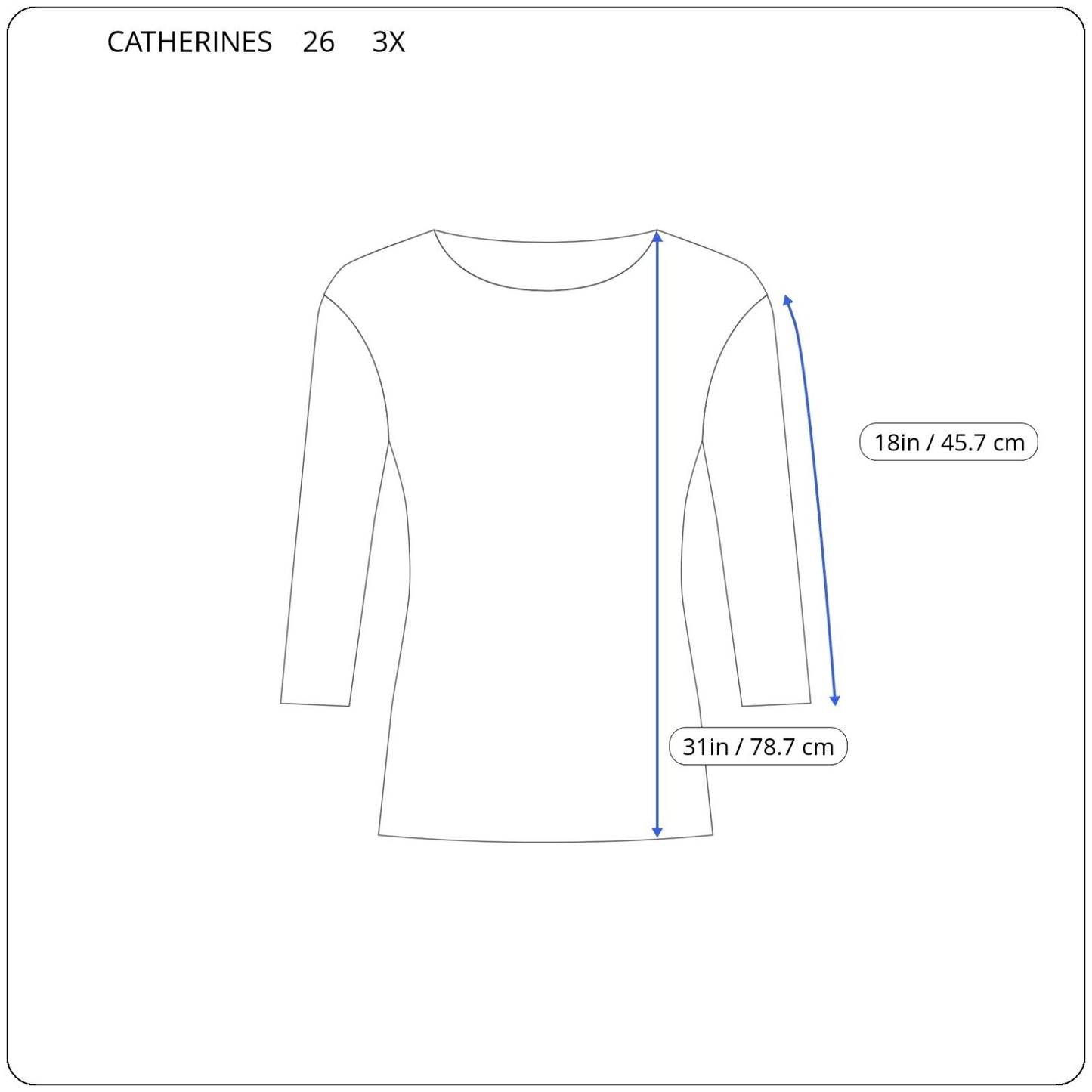 Catherines Womens Top 3X Plus Cardigan Knit Open Blue Watercolor Lightweight