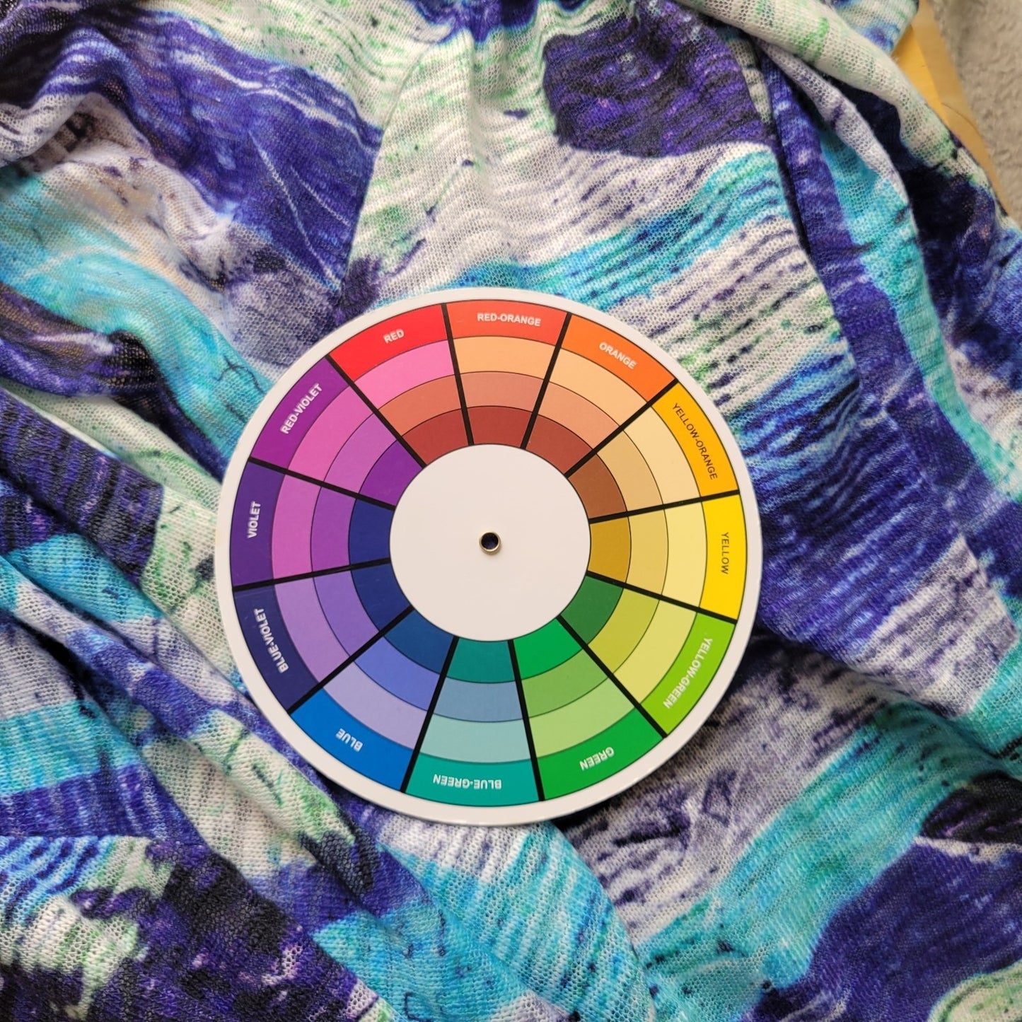 Catherines Womens Top 3X Plus Cardigan Knit Open Blue Watercolor Lightweight