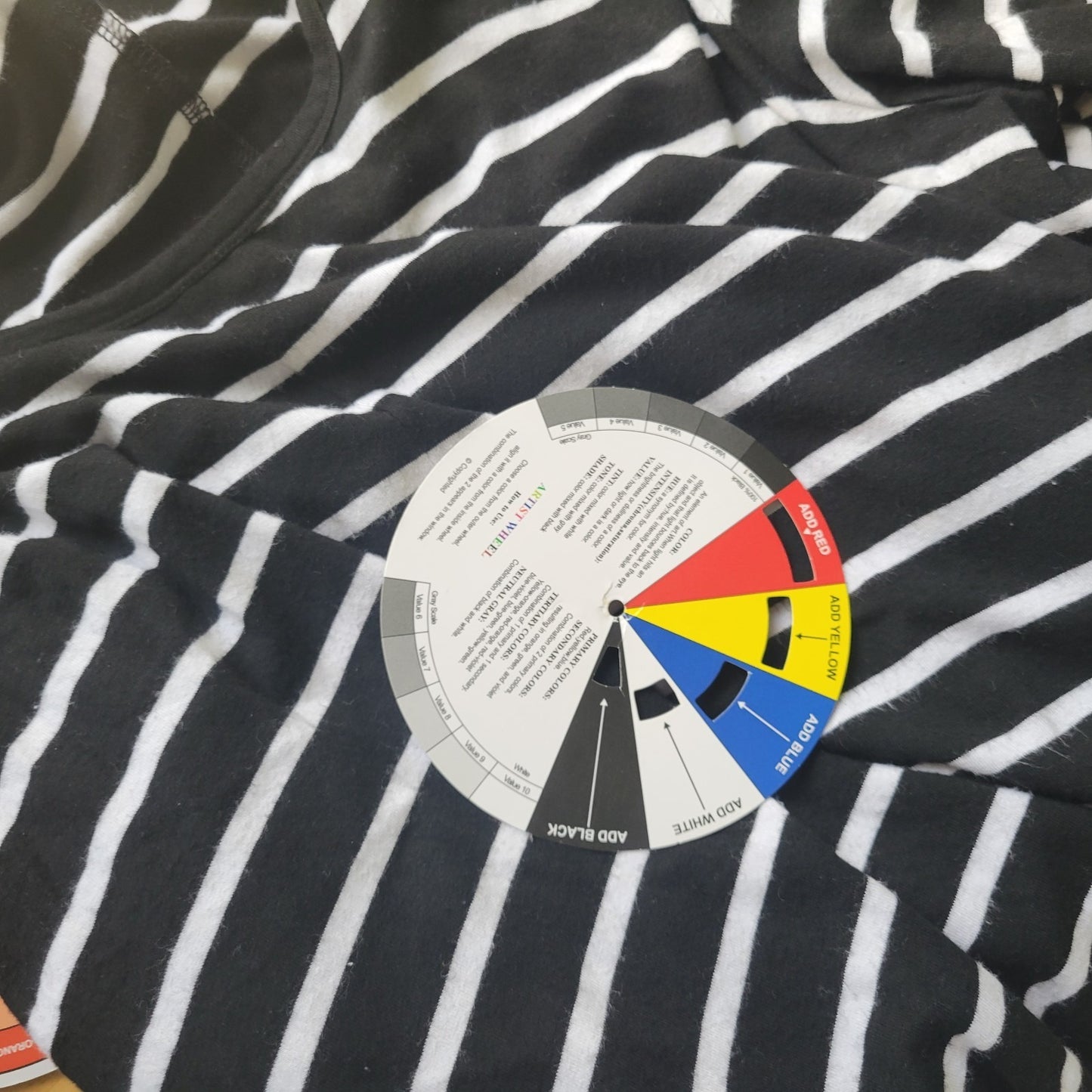 Grace Elements Womens Top 3X Plus Tunic Asymmetric 3/4 Sleeve Black Stripe