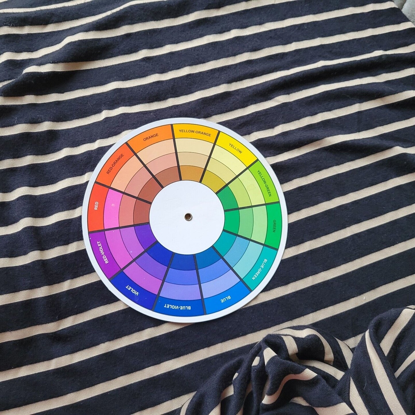 Rebecca Malone Women Top 2X Plus 3/4 Sleeve Zip Black Stripe Faux Pockets Casual