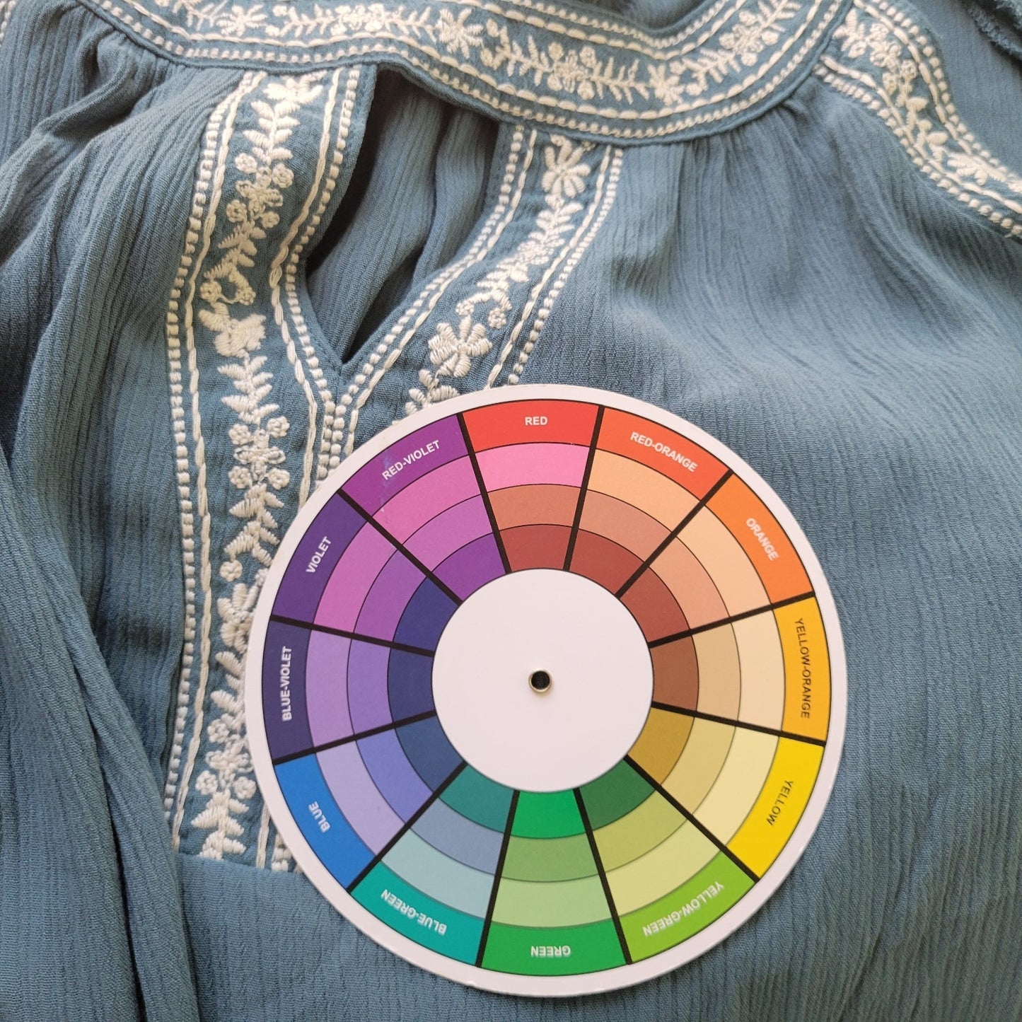 Time Tru Womens Dress Extra Large Mini Cold Shoulder Blue Embroidered Crinkle