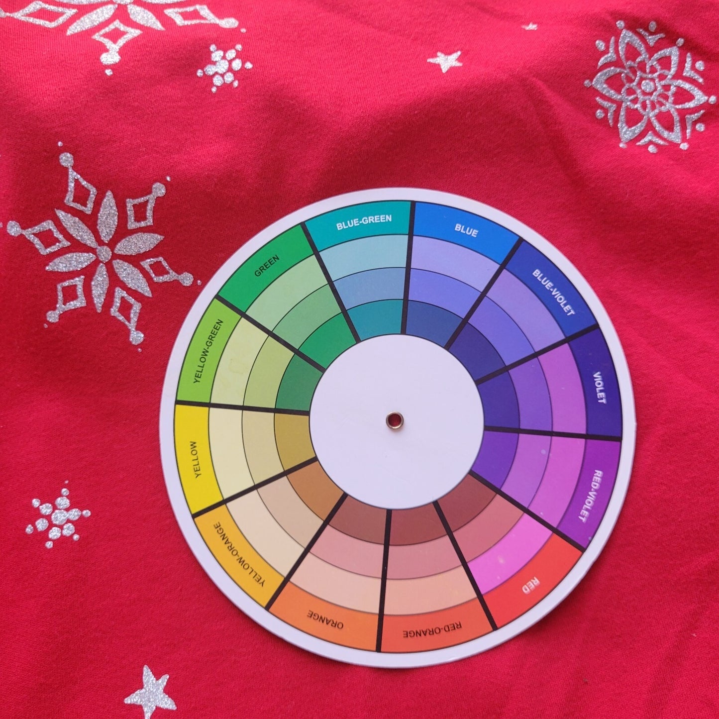 Croft Barrow Women Top XL Long Sleeve Red Snowflakes Glitter Cotton Sequin Comfy