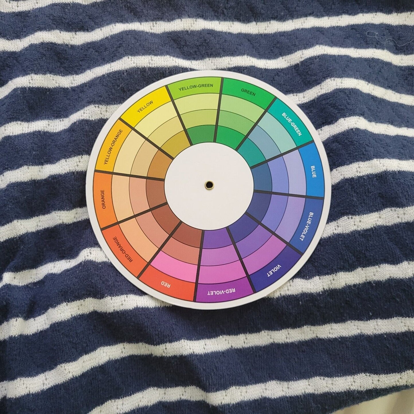 Liz Claiborne Womens Top 3X Plus Knit 3/4 Sleeve Blue Stripe Chiffon Hem Lined