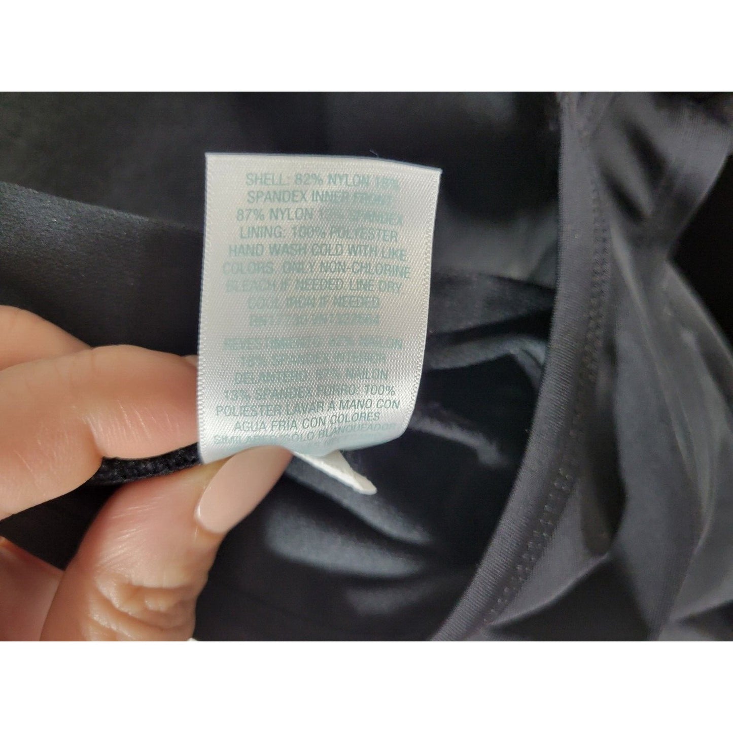 Kona Sol Womens Swimsuit 20W Plus One Piece Black Animal Print Spaghetti Bra