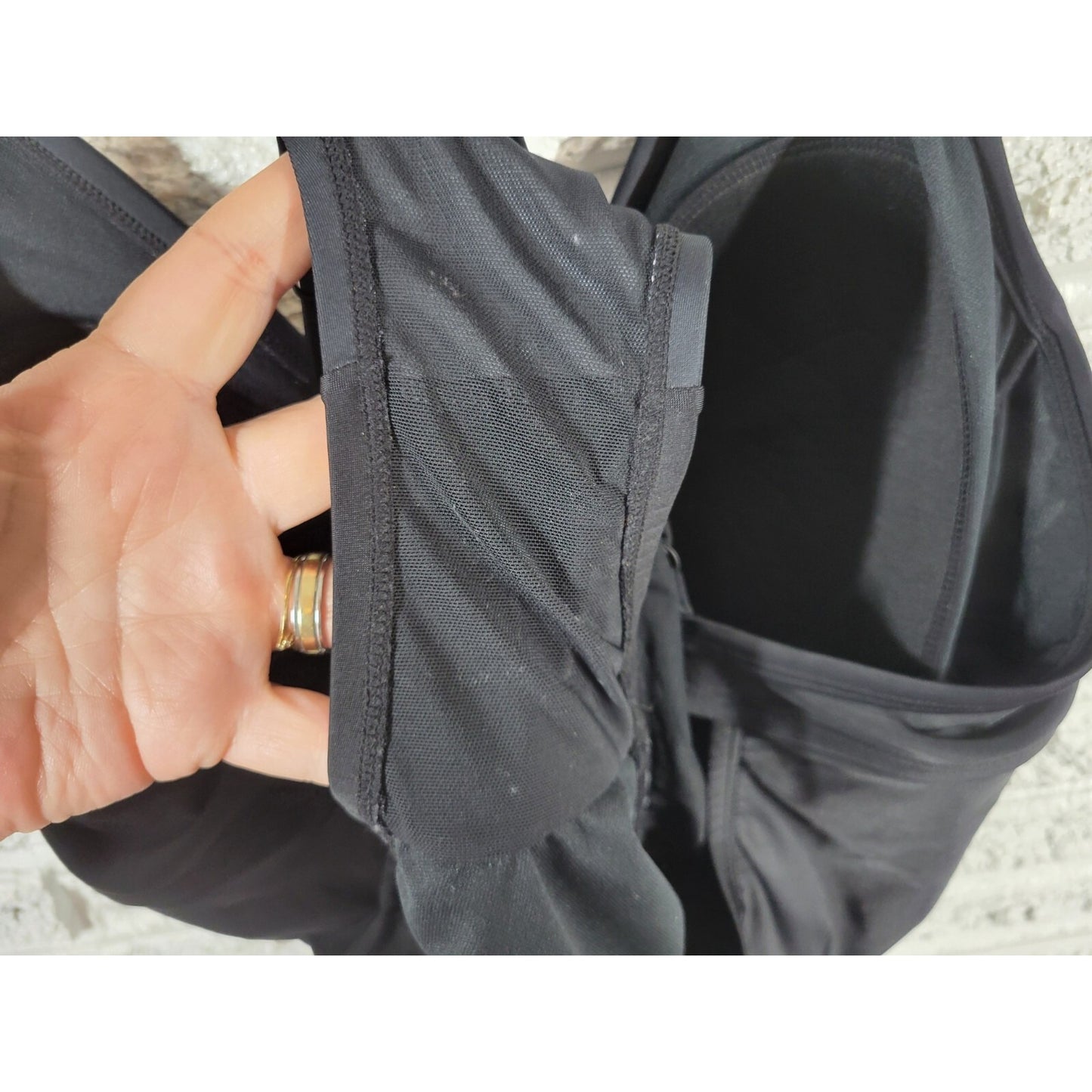 Kona Sol Womens Swimsuit 20W Plus One Piece Black Animal Print Spaghetti Bra