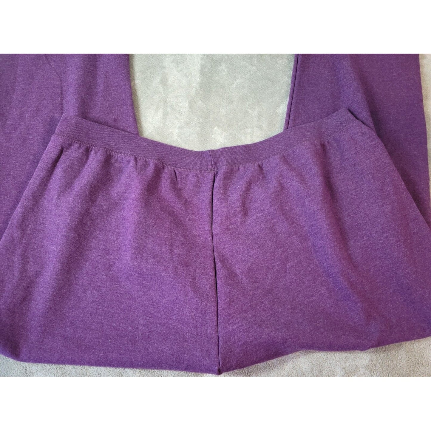 Just My Size Womens Pants 5X Pull On Jogger Sweat Purple Stretchy Cotton Blend