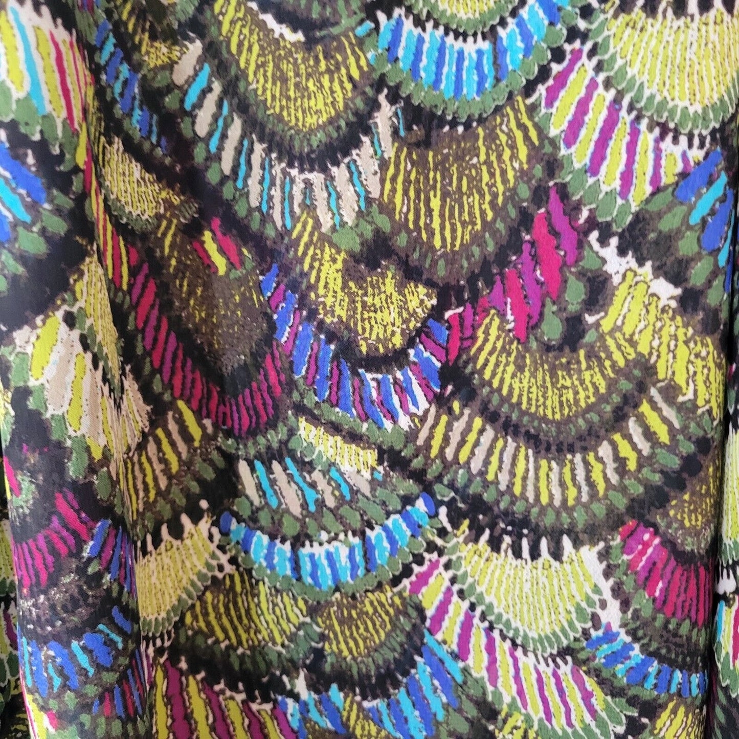 Madison Womens Top XL Sleeveless Green Polyester Lightweight Office Button Up