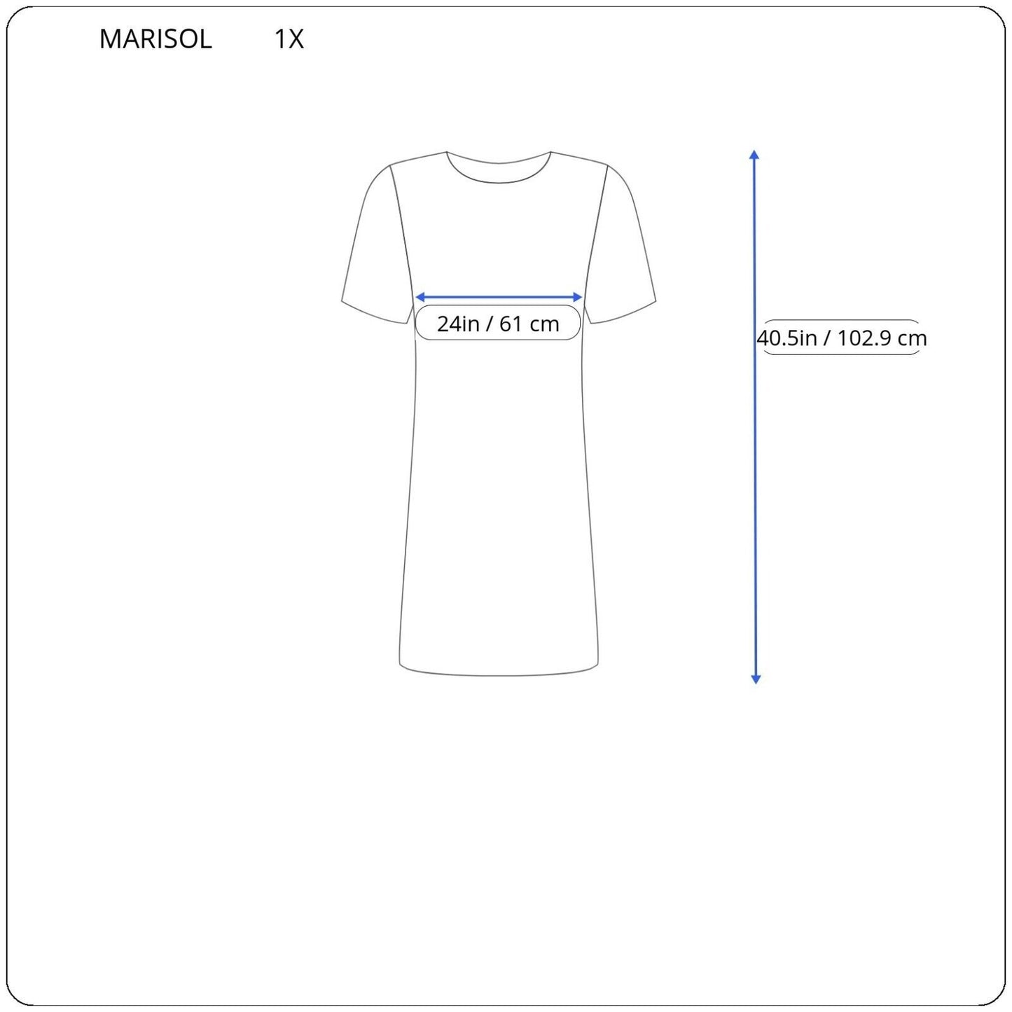 Marisol Womens Robe 1X House Dress Short Embroidered Sleeve Blue Plaid Pockets