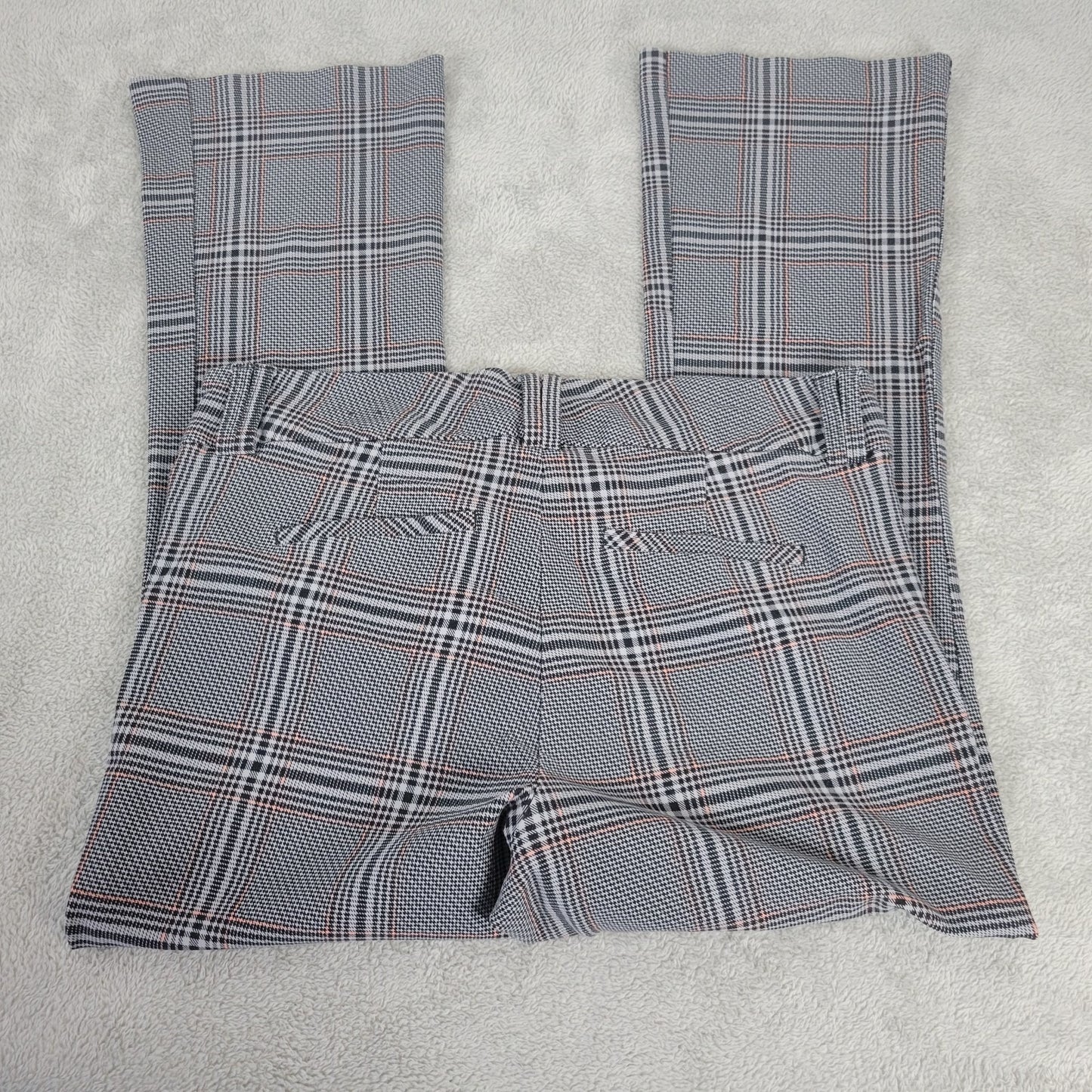 Torrid Womens Pants 18S 18P Plus Petite Black Plaid Zip Fly Straight Leg Office