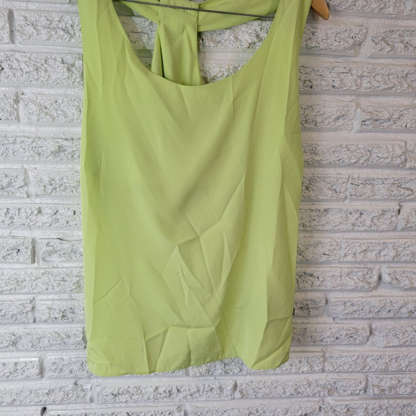 Dana Buchman Womens Top XL Tank Dacquiri Green Racerback Lightweight Polyester