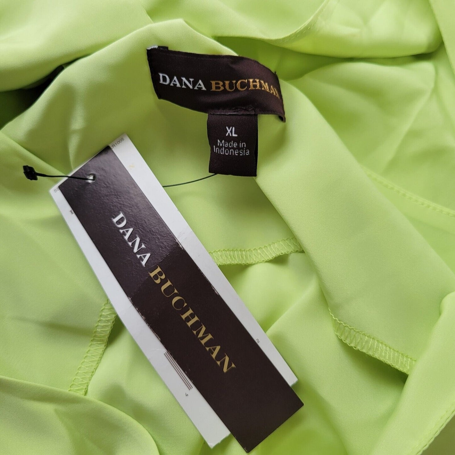 Dana Buchman Womens Top XL Tank Dacquiri Green Racerback Lightweight Polyester