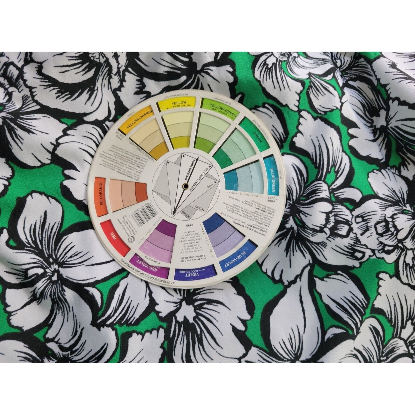 Slinky Brand Women Top 1XP Plus Petite Tunic 3/4 Sleeve Pullover Green Floral