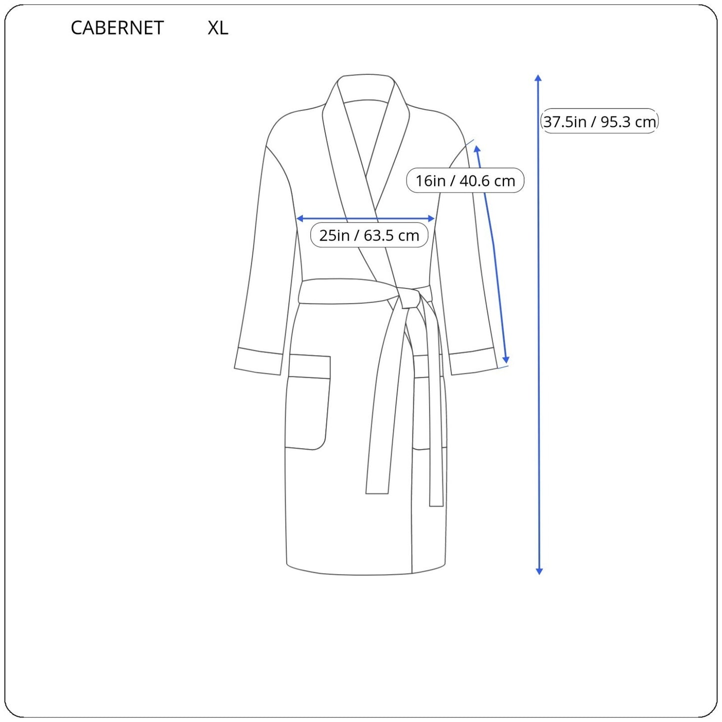 Cabernet Womens Robe Extra Large XL 3/4 Sleeve Green Loungewear Sash Waffle