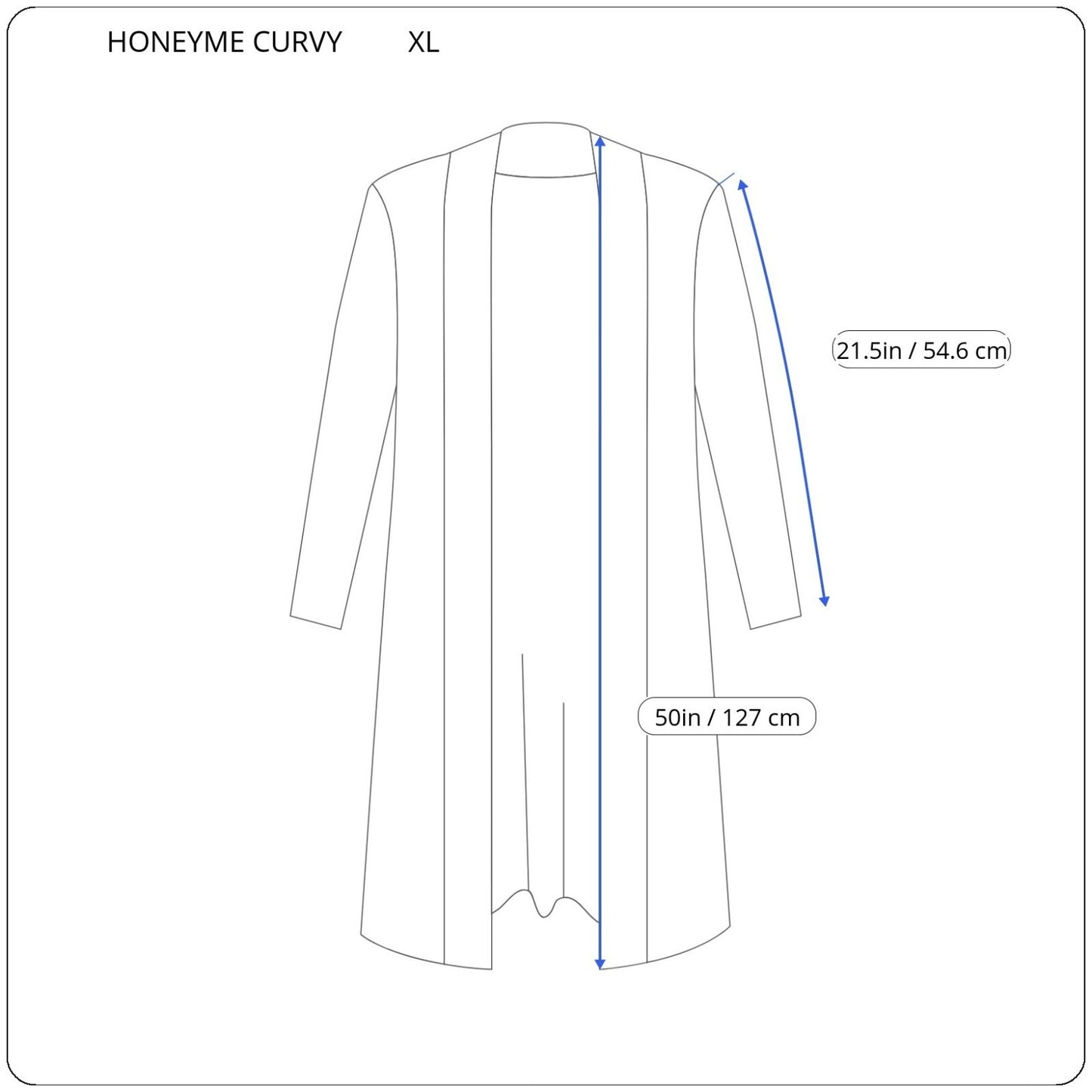 Honeyme Curvy Women's XL Top Blouse Blue Geometric Tribal Print Slit Stretch