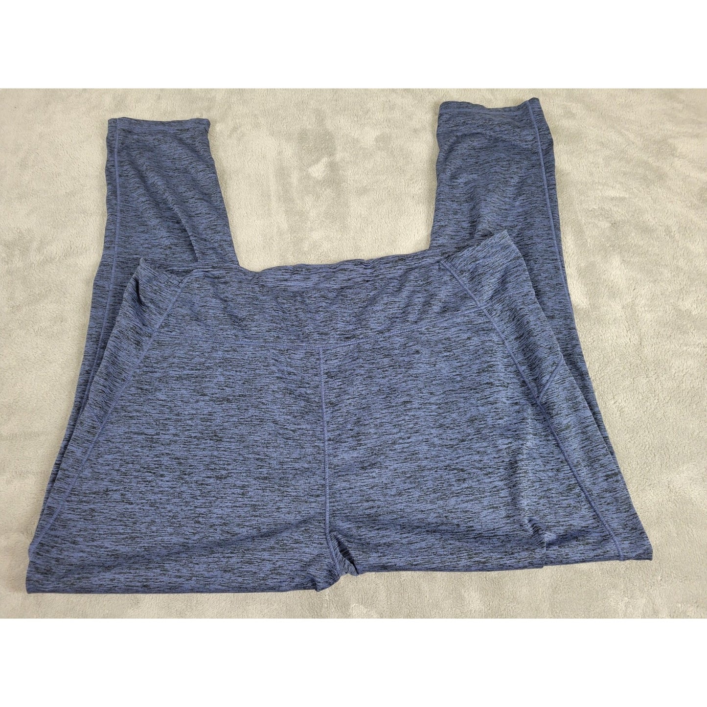 Cuddl Duds Women Pants XXL Plus Crop Jogger Stretchy Activewear Blue Heather