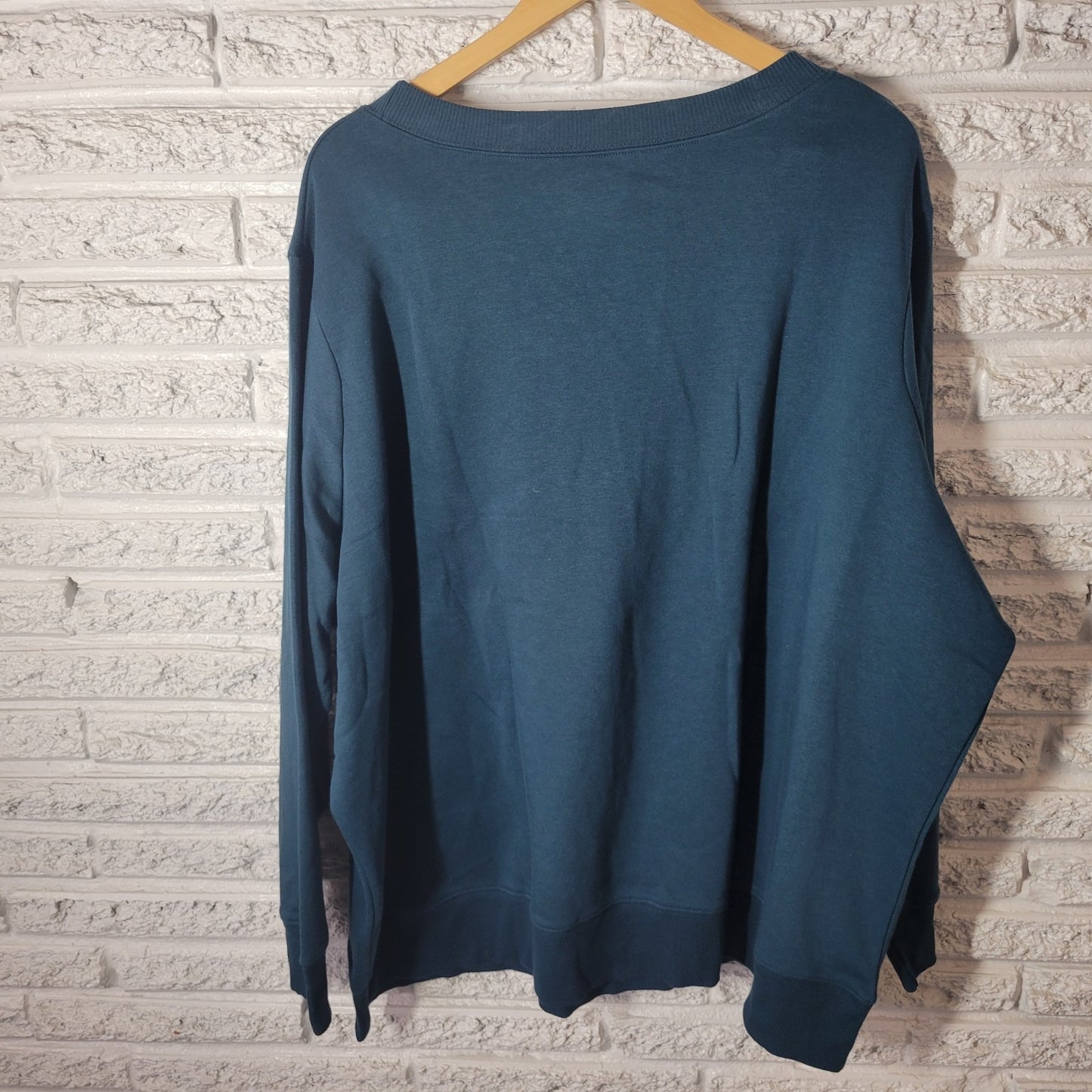 Terra Sky Women Sweatshirt 4X 28W 30W Plus Long Sleeve Blue Soft Relaxed Fit New