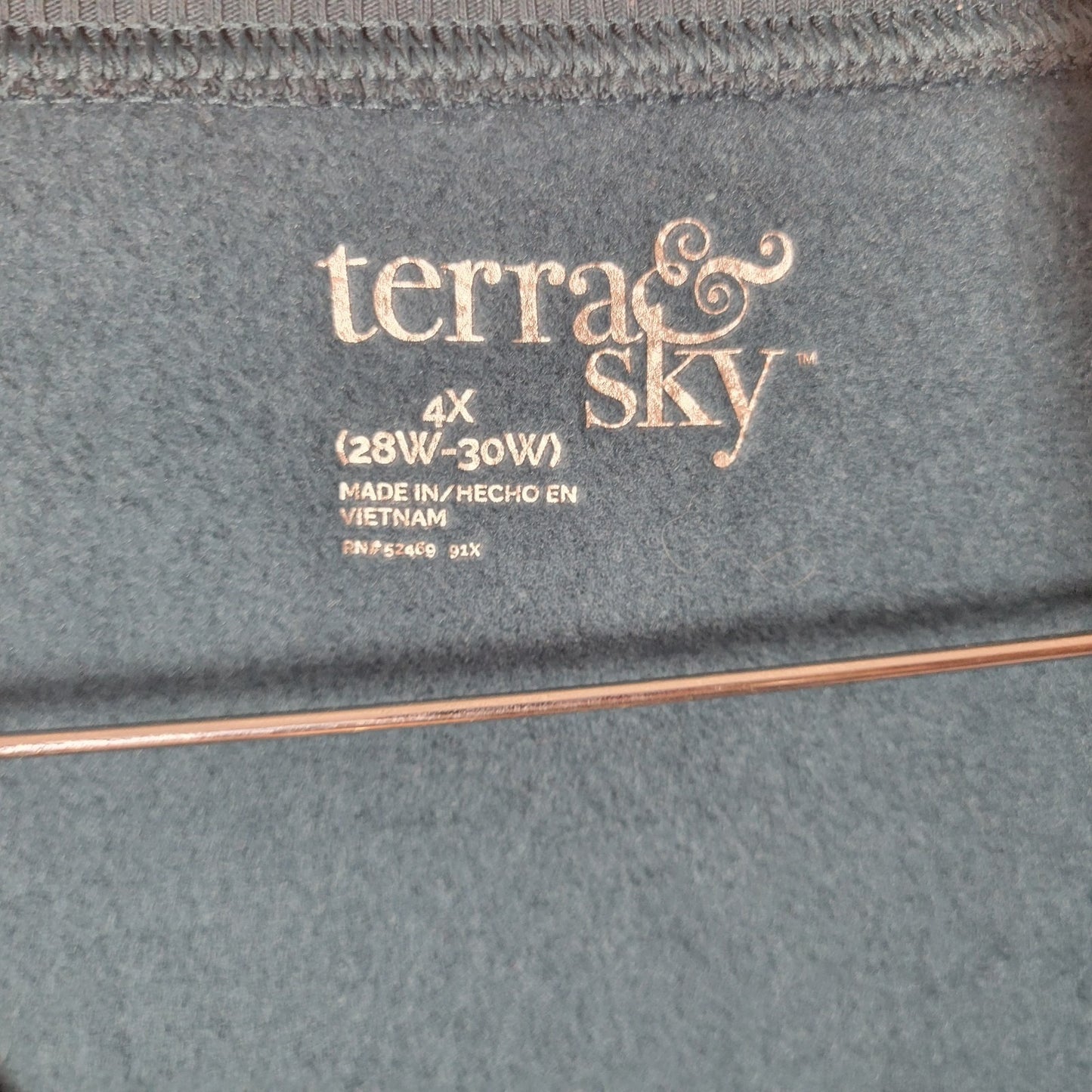 Terra Sky Women Sweatshirt 4X 28W 30W Plus Long Sleeve Blue Soft Relaxed Fit New