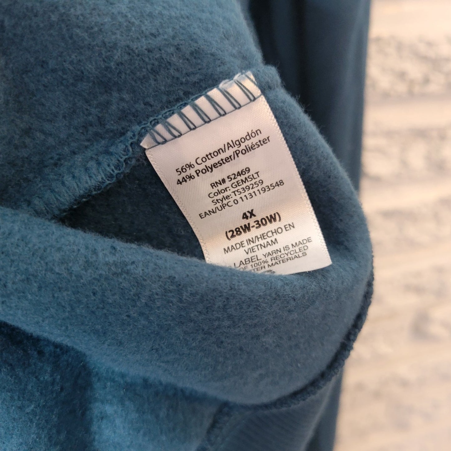 Terra Sky Women Sweatshirt 4X 28W 30W Plus Long Sleeve Blue Soft Relaxed Fit New