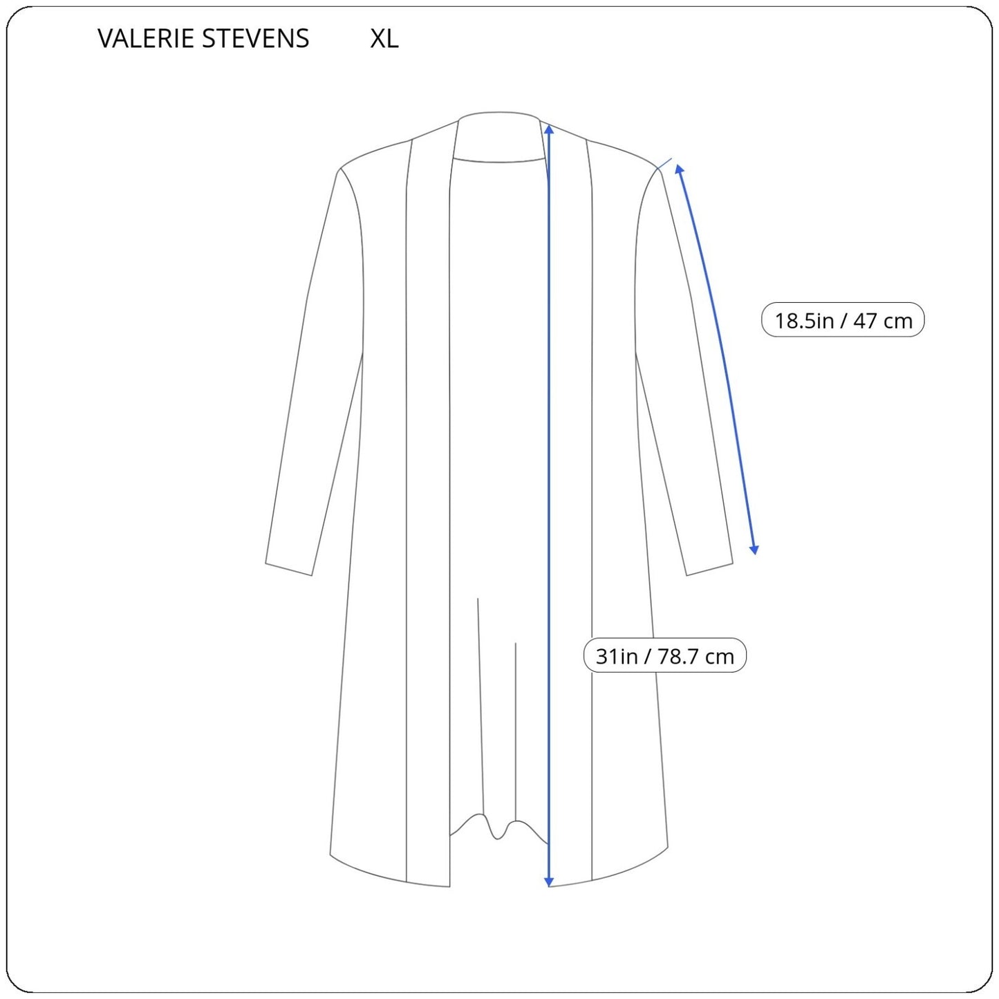 Valerie Stevens Womens Top Extra Large XL Duster Open Mesh Black Animal Print