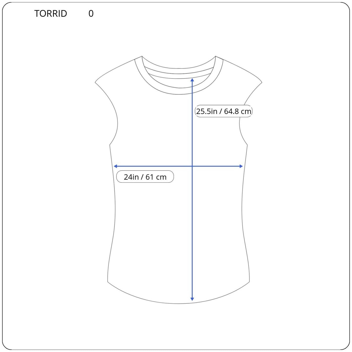 Torrid Womens Top 0 0X Plus Pullover Sleeveless Blue Floral VNeck Polyester