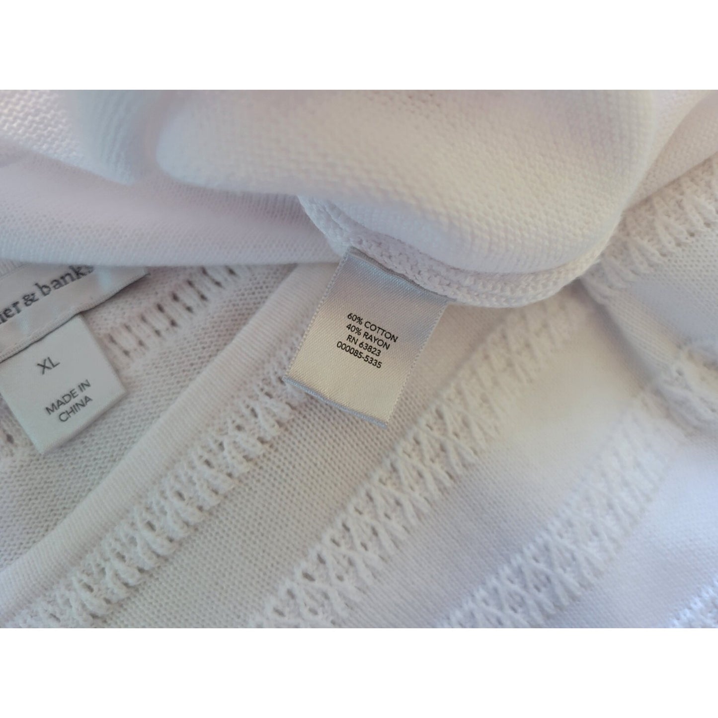 Christopher Banks Womens Top Extra Large Kimono Sleeve White Office Casual