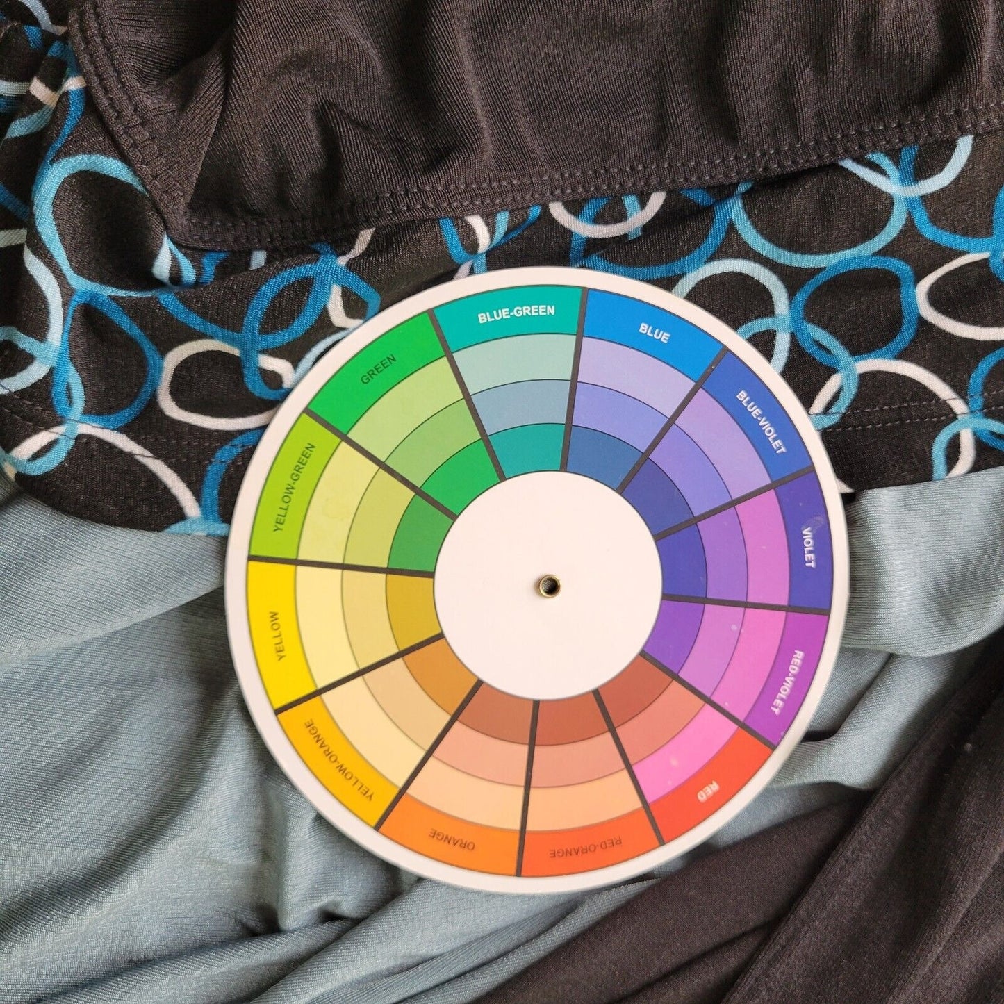 Studio 1940 Womens Top 4X Plus Tunic Black Blue One Button Comfy Office Casual