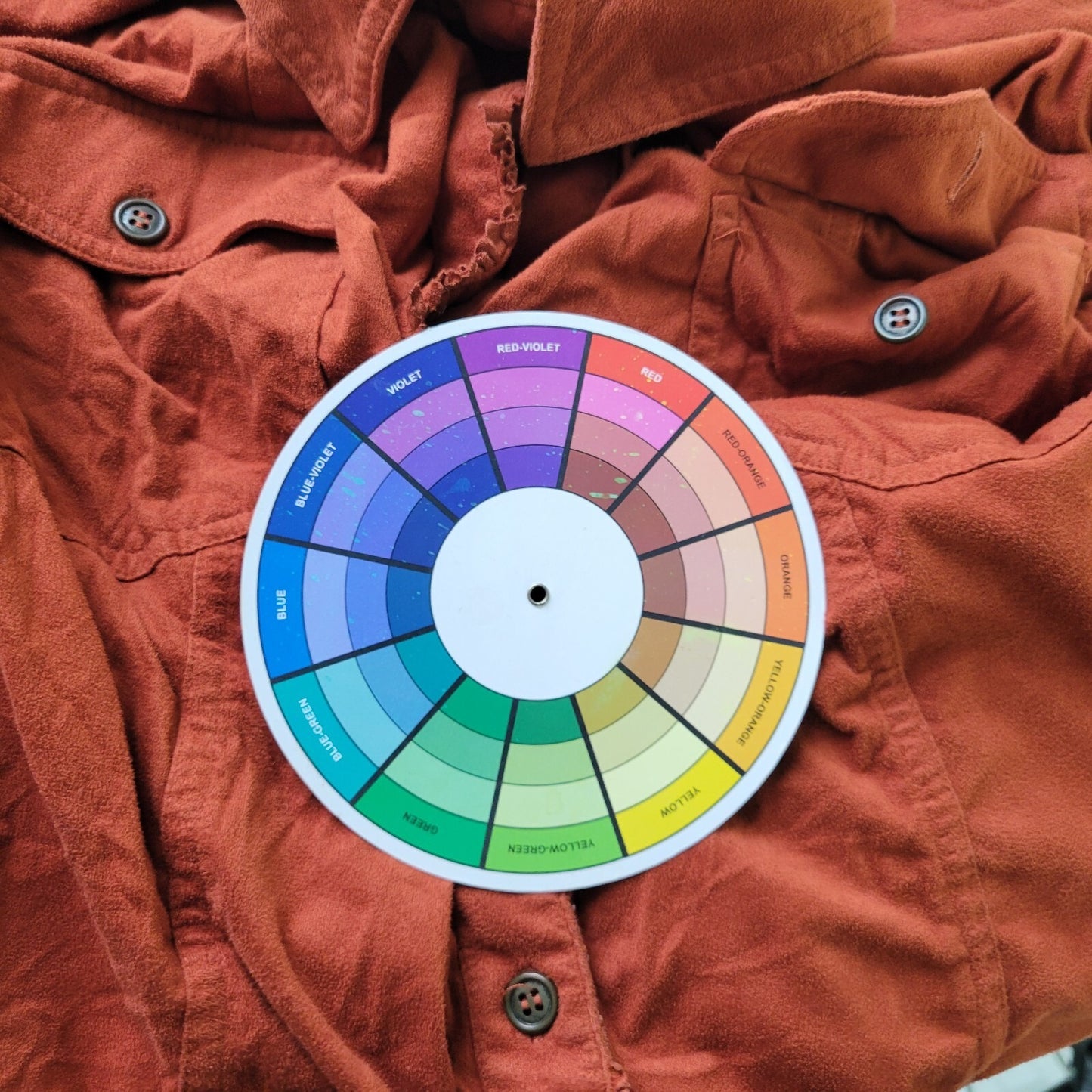 Susan Graver Women Top 1X Plus Burnt Orange Soft Velour Button Up Lightweight