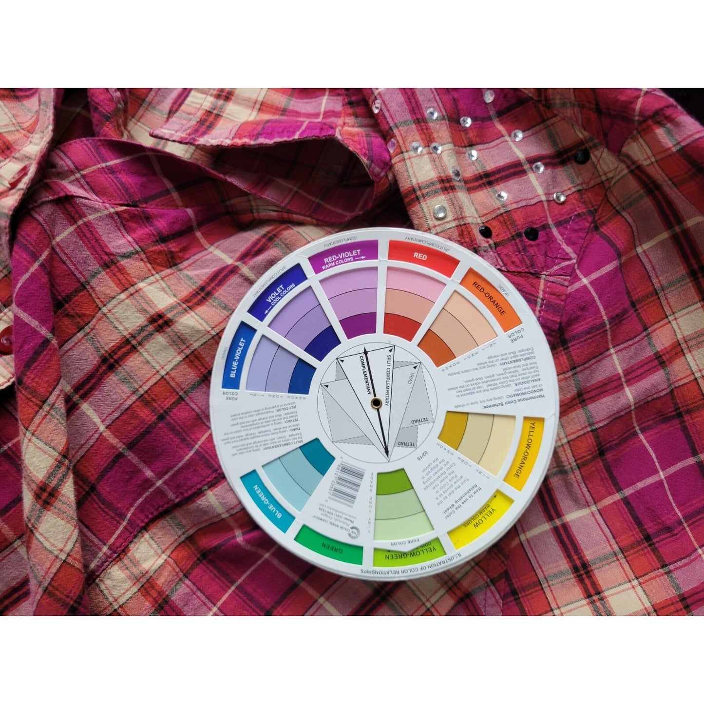 Fashion Bug Womens Shirt 3X Plus Long Sleeve Button Up Red Plaid Cotton Casual